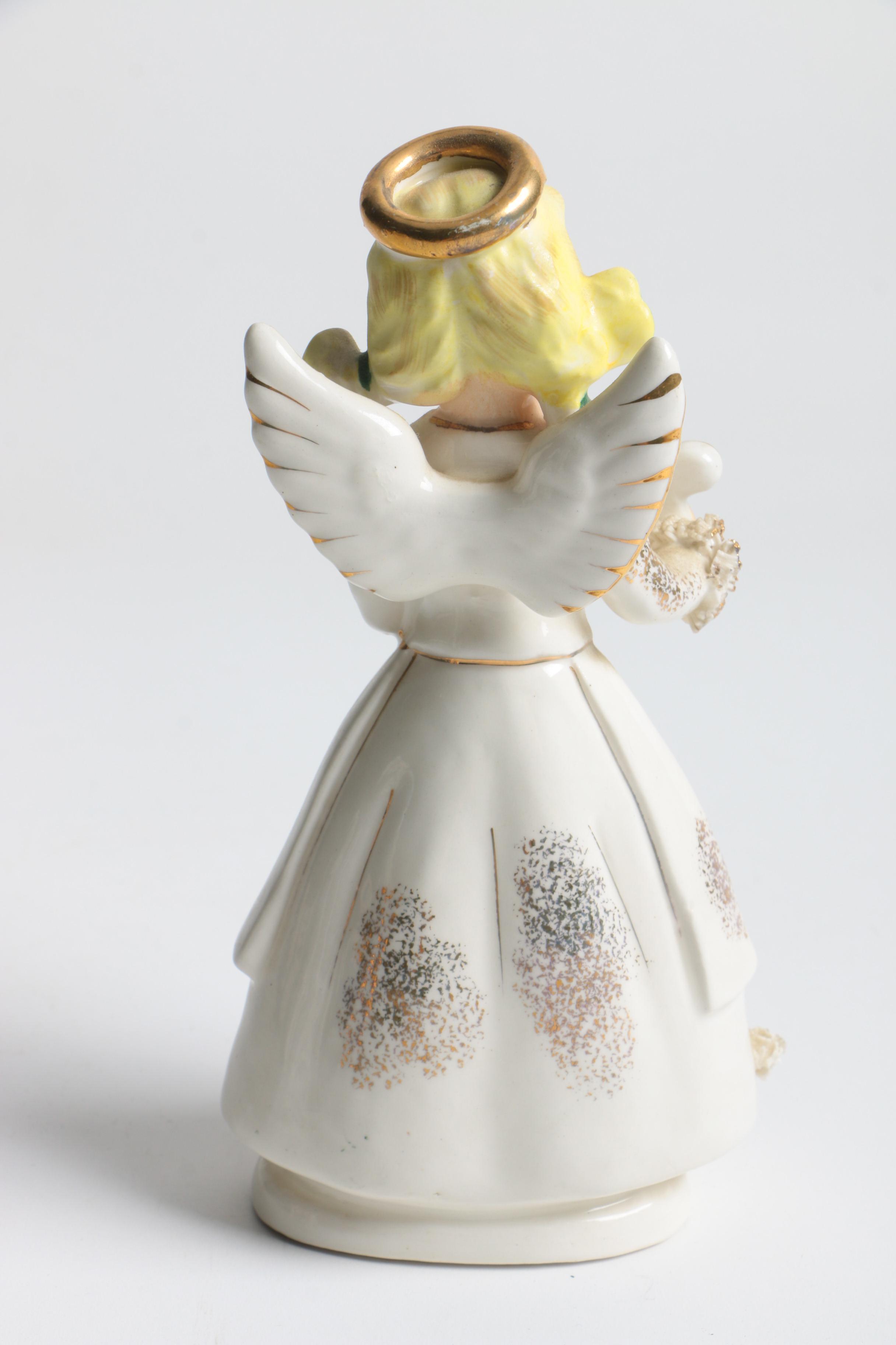 Vintage Ceramic Angel for the Month Figurines