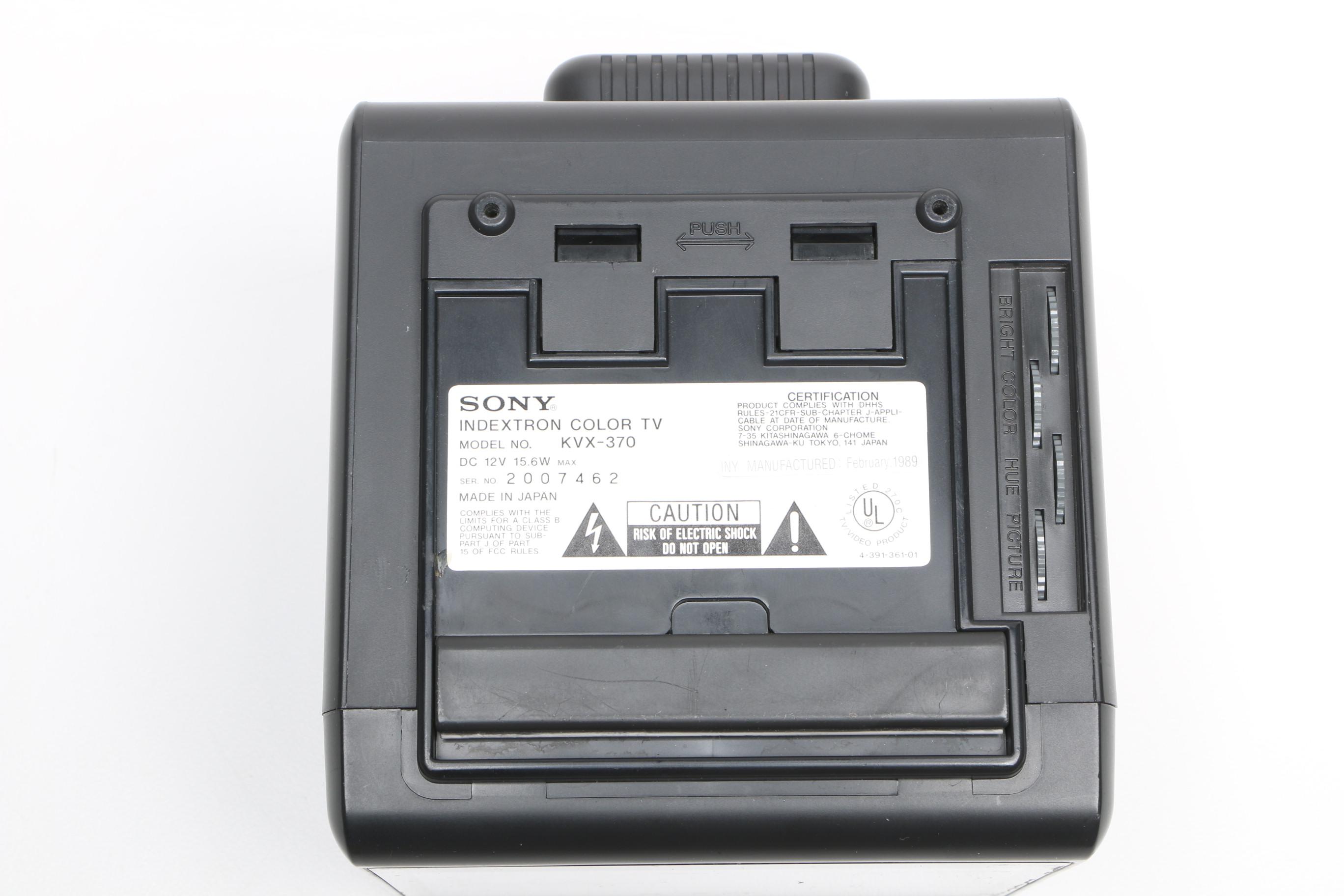 Vintage Sony Indextron KVX-370 Portable Color TV
