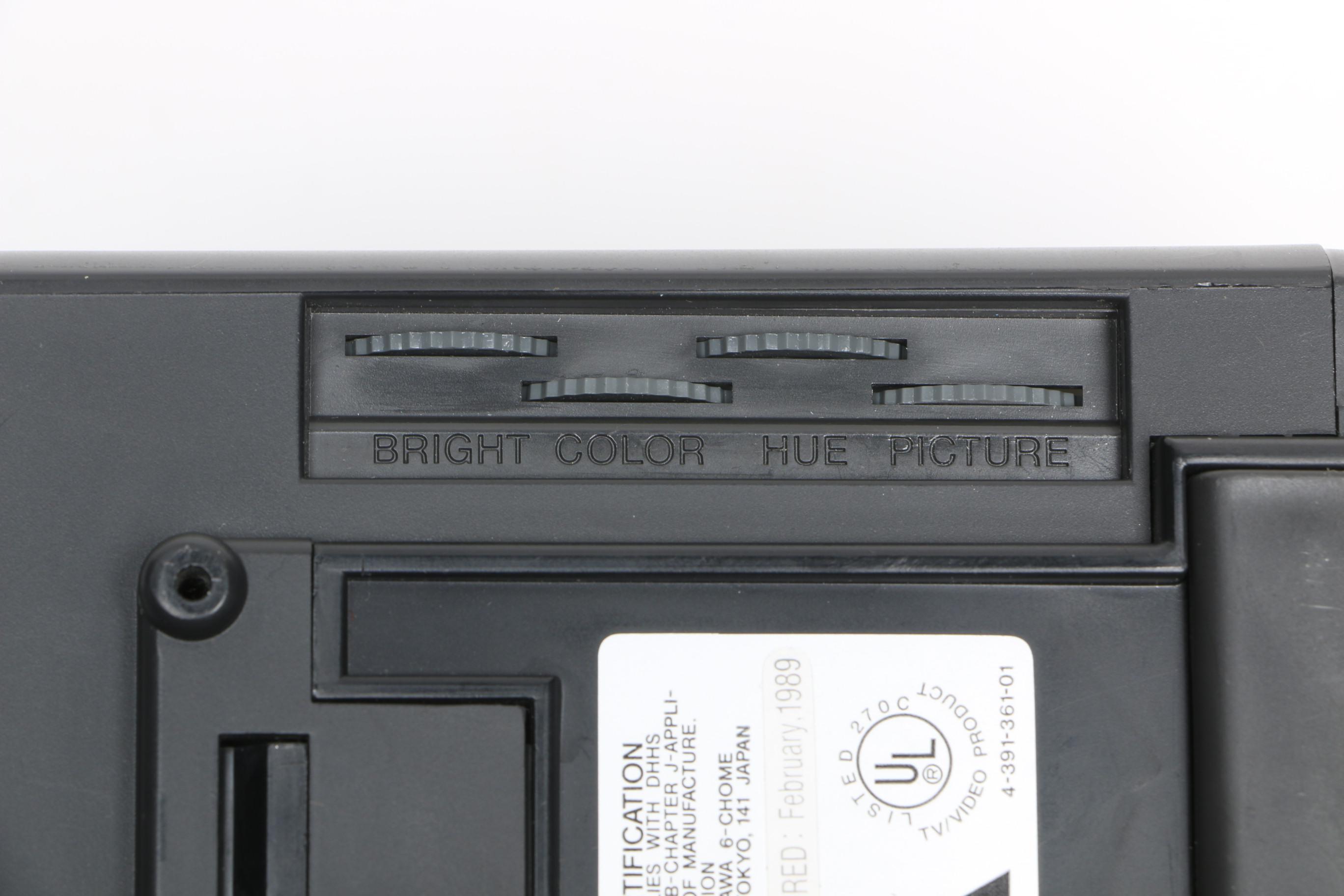 Vintage Sony Indextron KVX-370 Portable Color TV