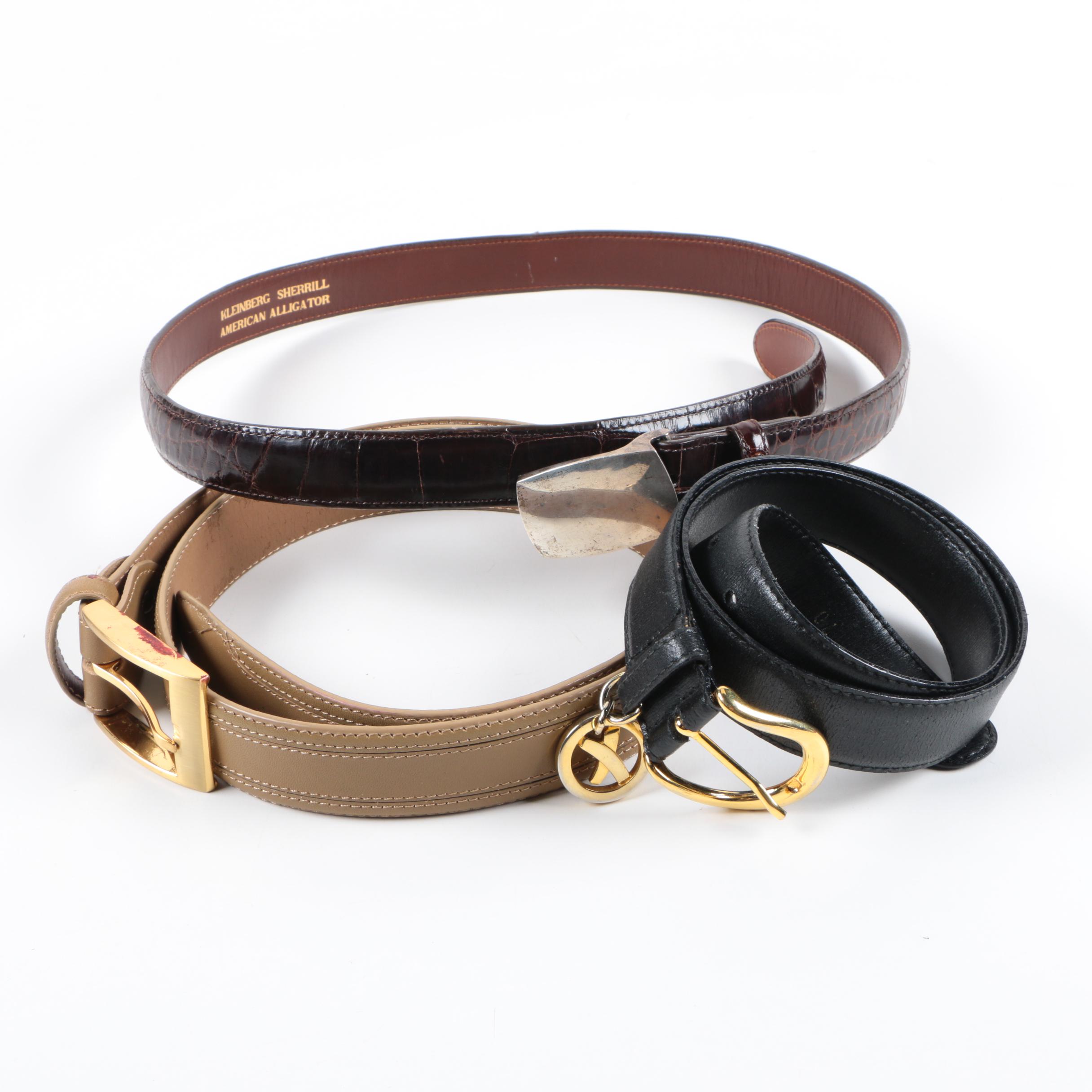 Paloma Picasso and Alligator Leather Belts