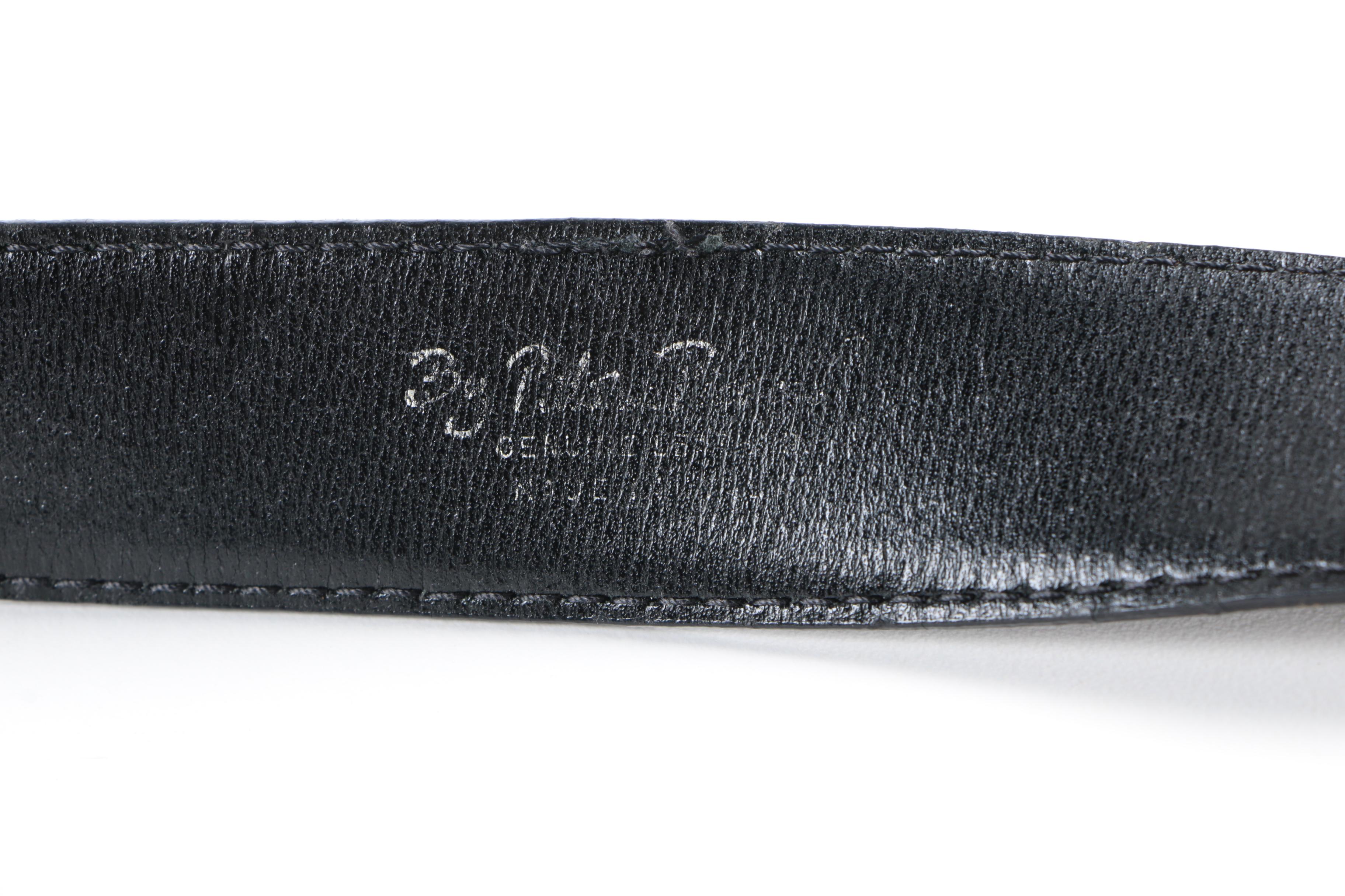 Paloma Picasso and Alligator Leather Belts