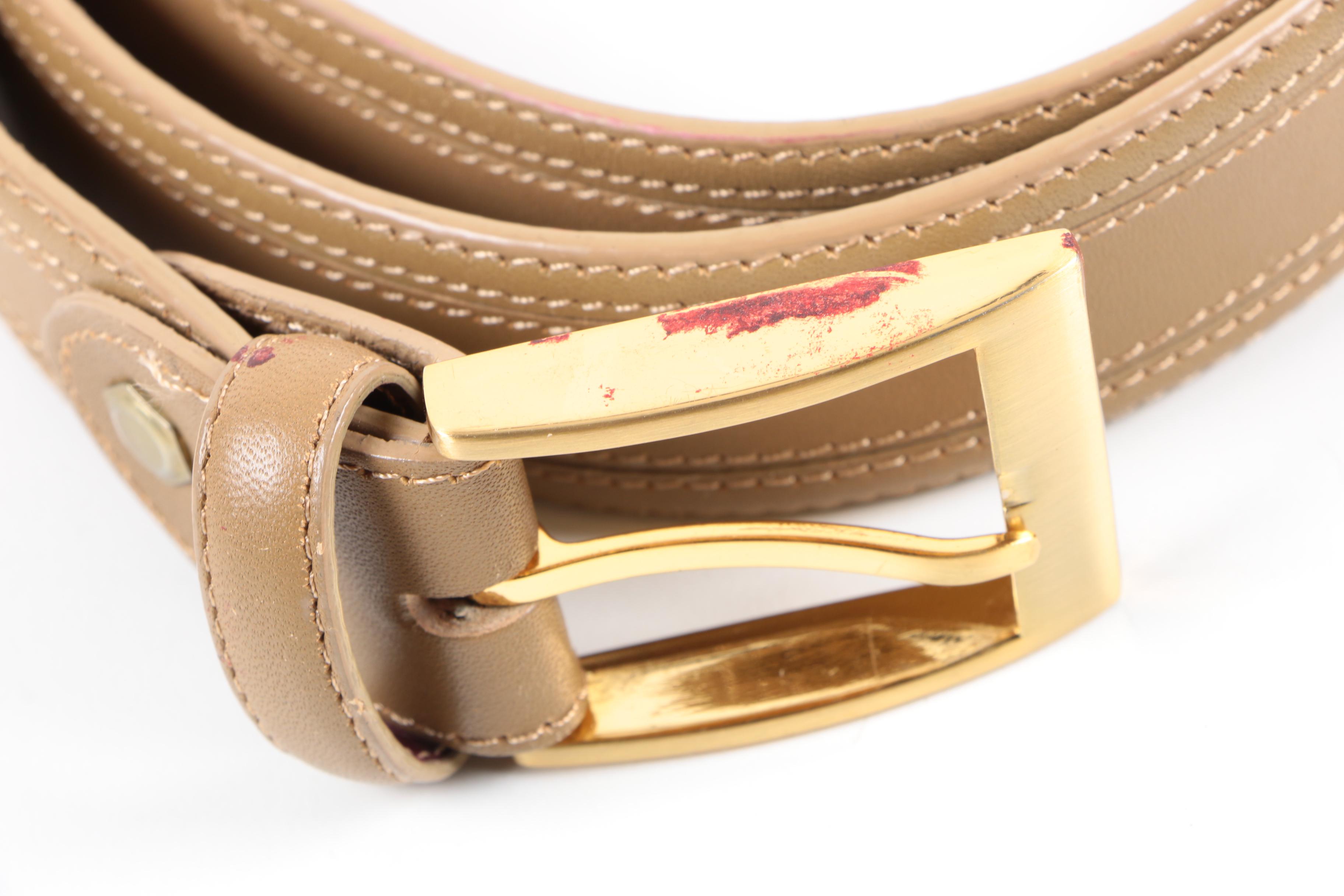Paloma Picasso and Alligator Leather Belts