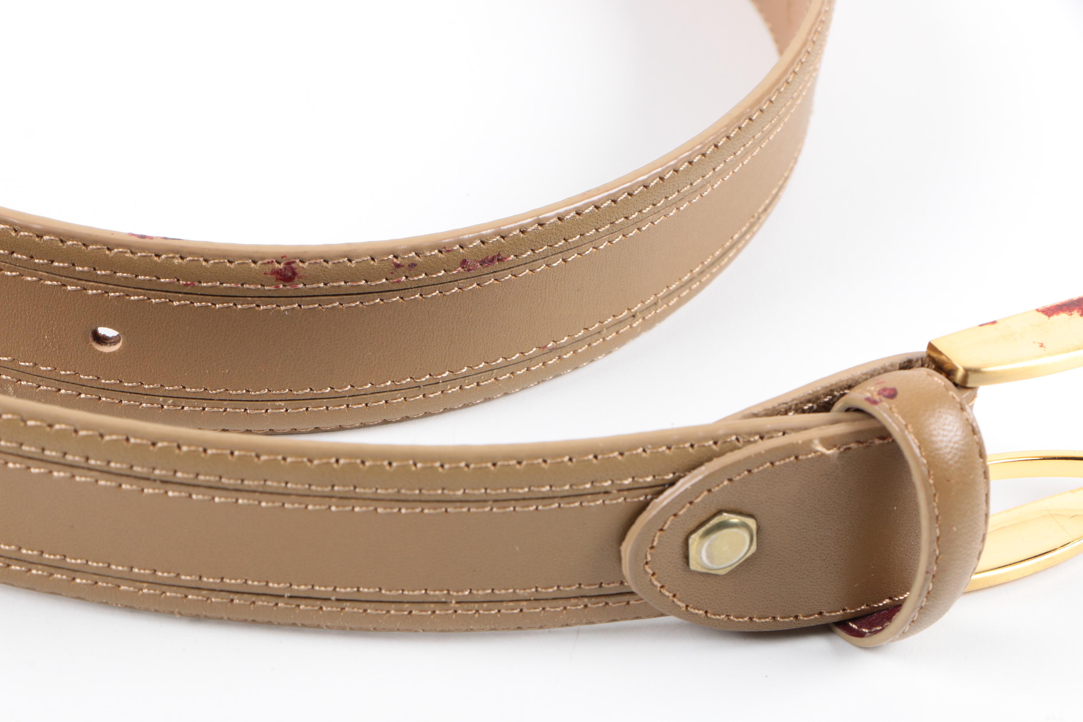 Paloma Picasso and Alligator Leather Belts