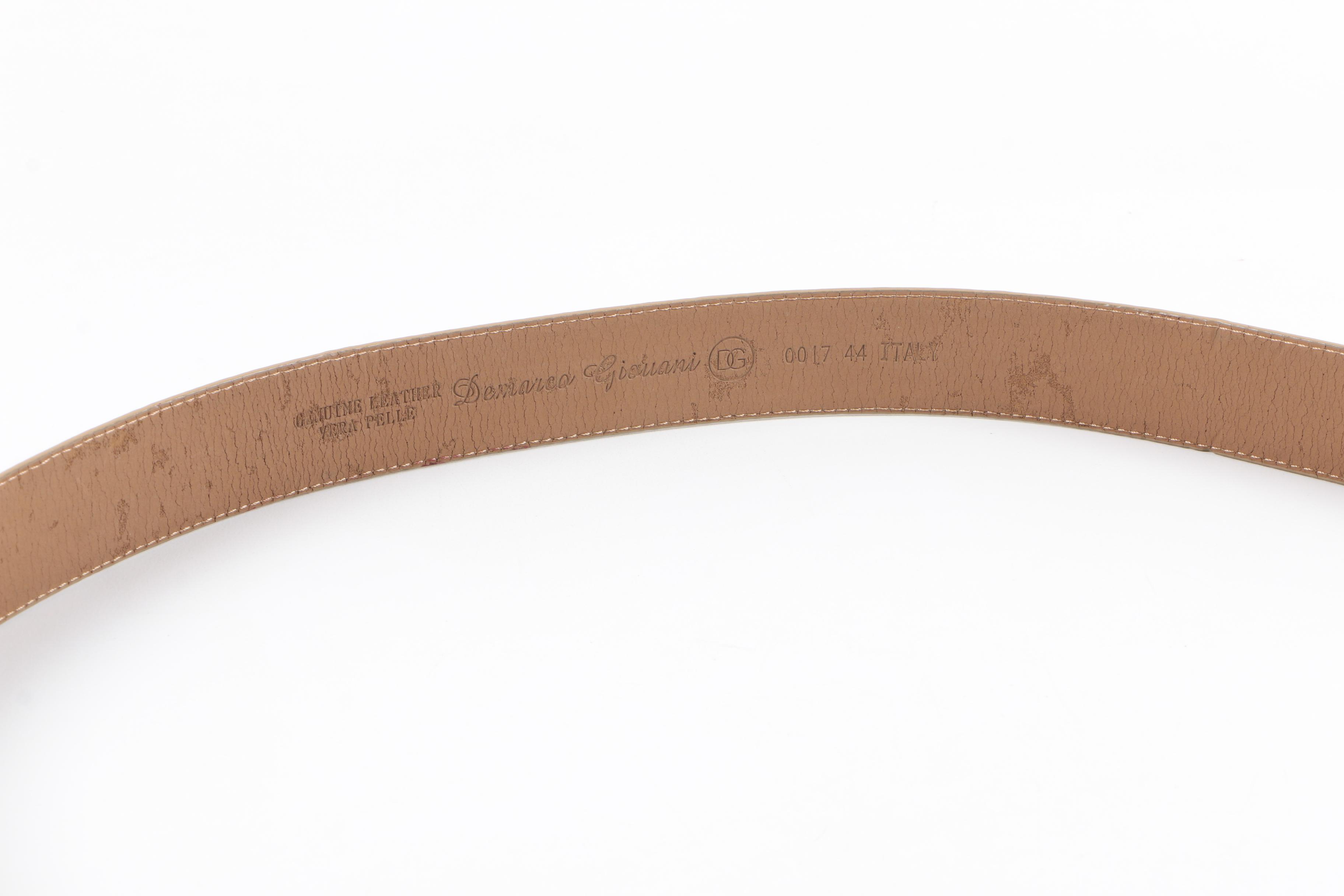 Paloma Picasso and Alligator Leather Belts