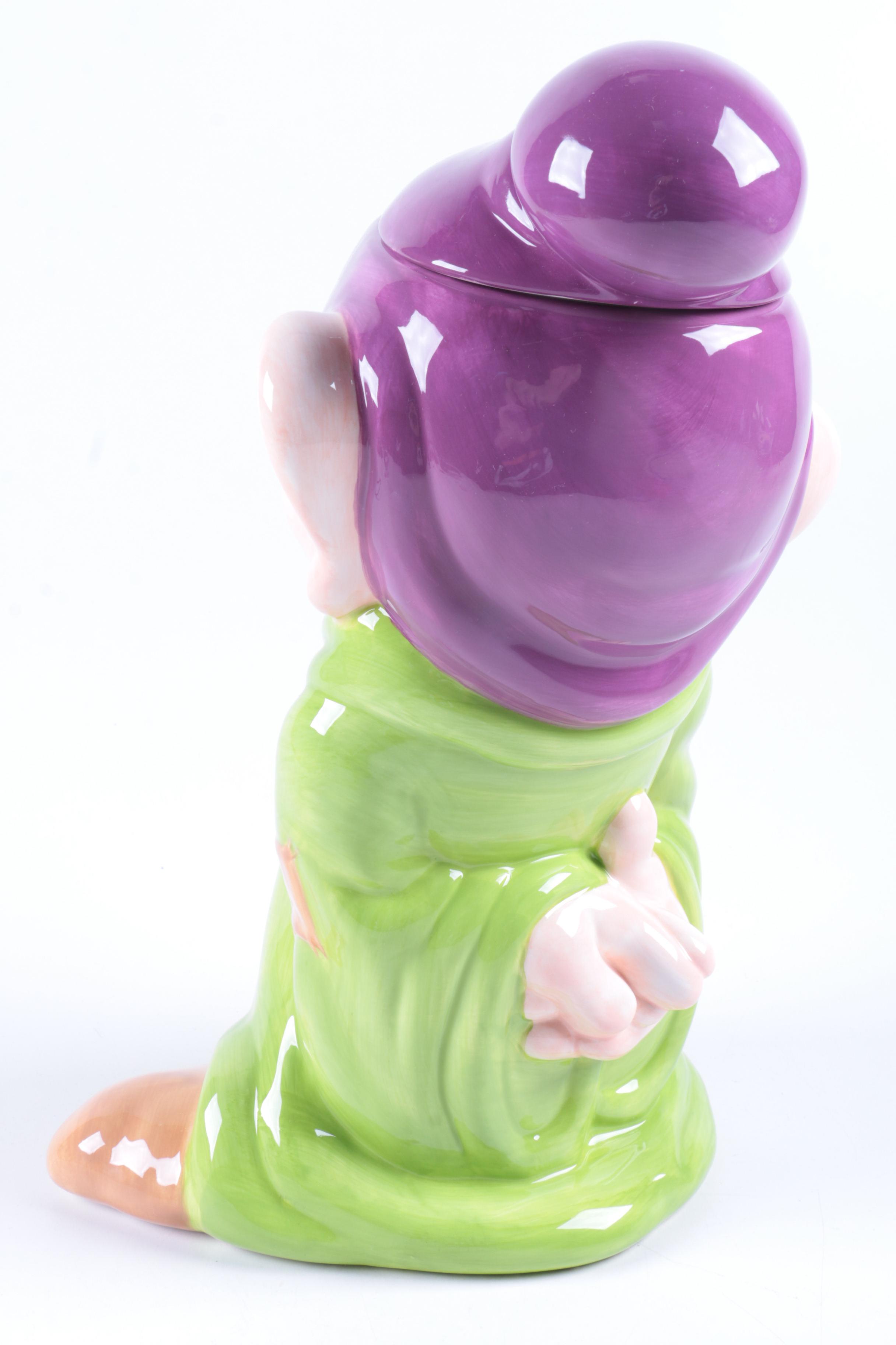 Snow White's Dopey Character Cookie Jar