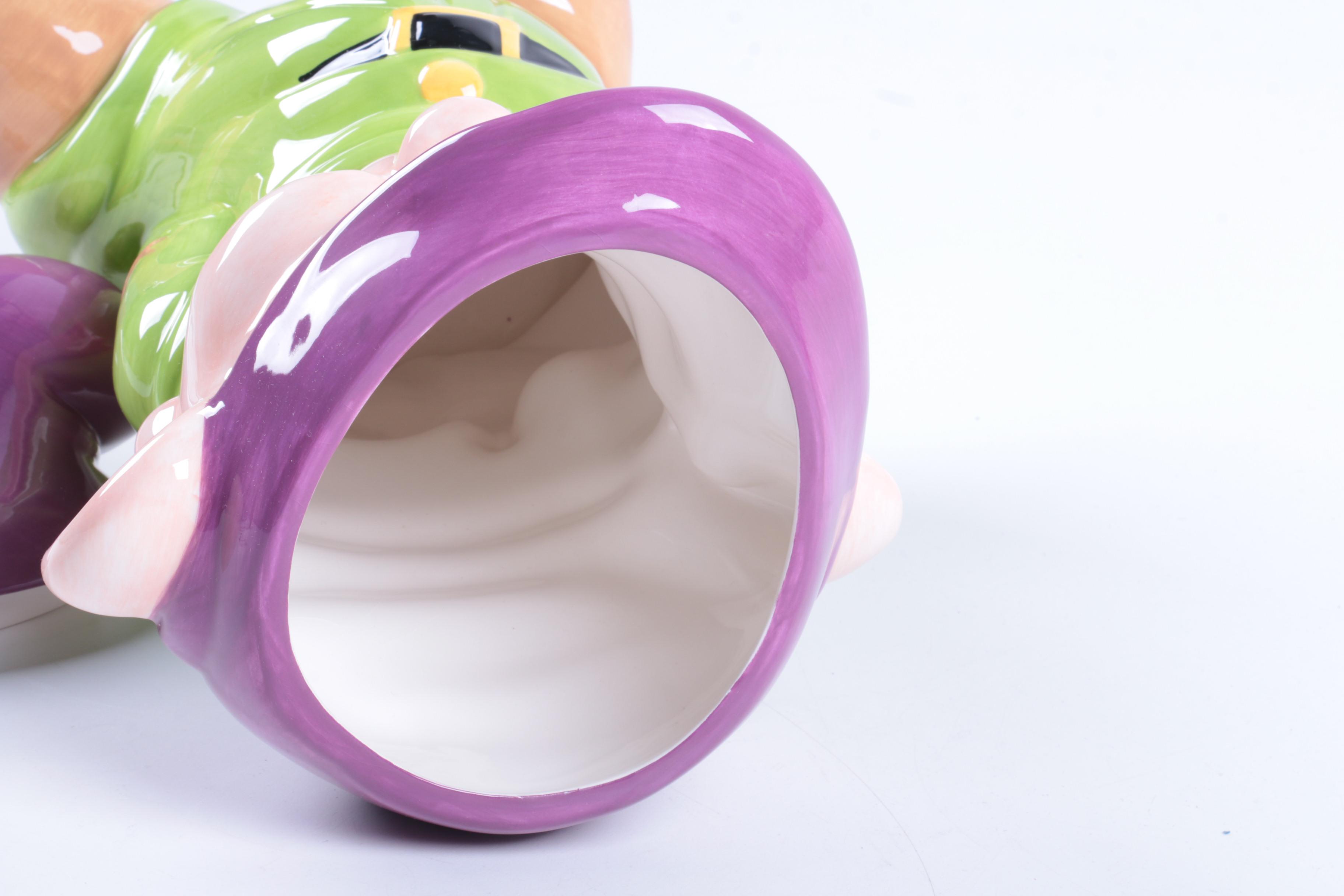 Snow White's Dopey Character Cookie Jar