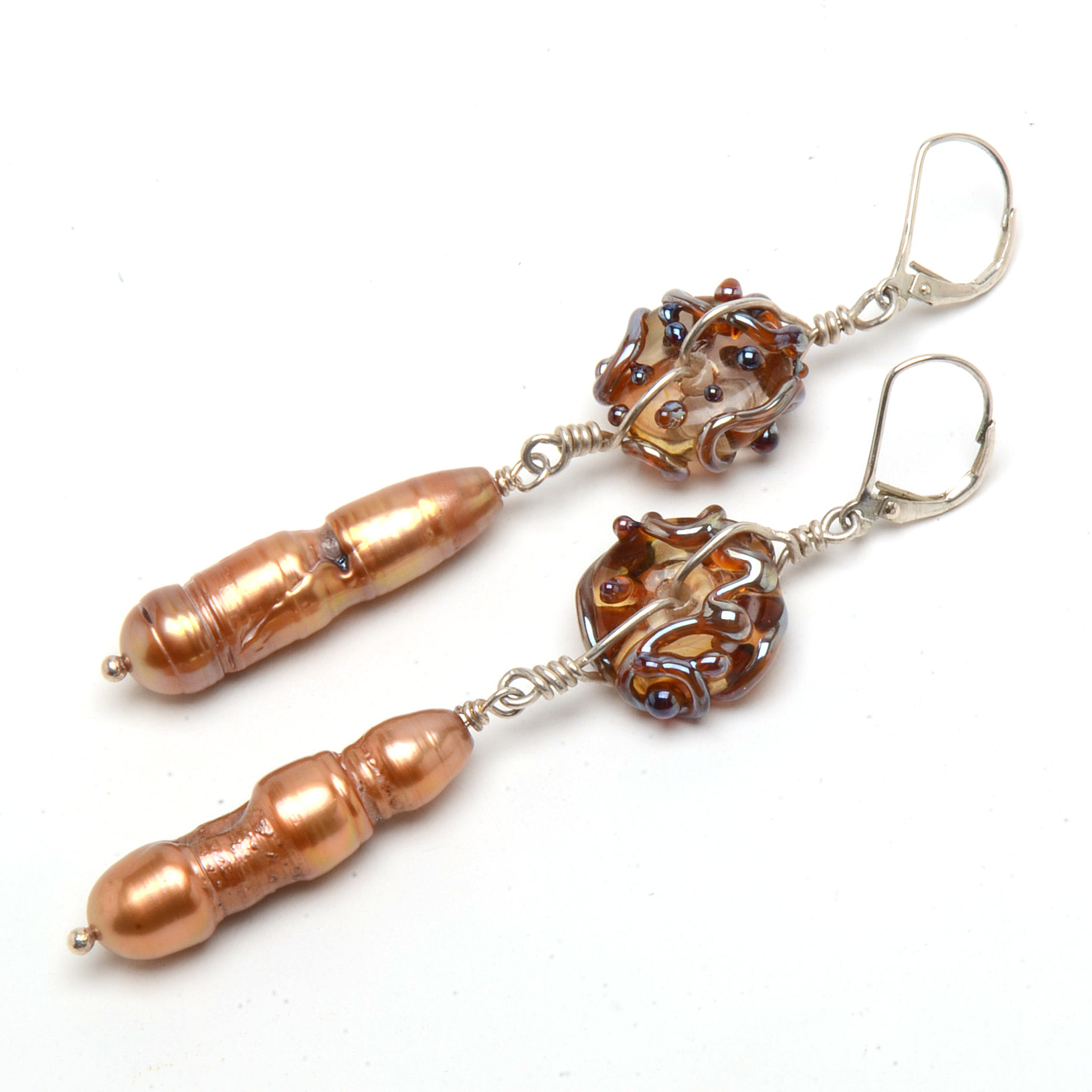 Contemporary Sterling Silver Earrings with Lucas Lameth