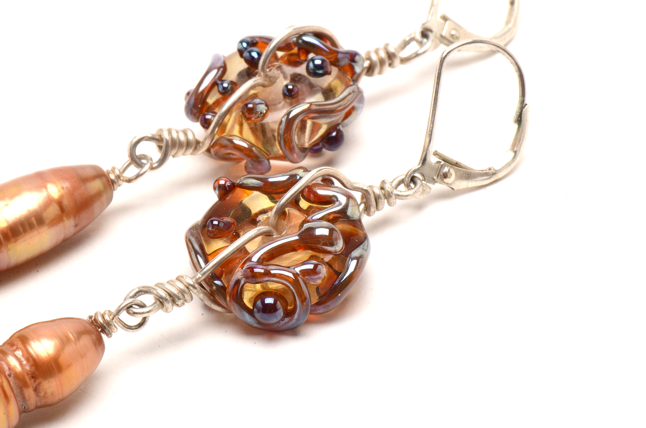 Contemporary Sterling Silver Earrings with Lucas Lameth