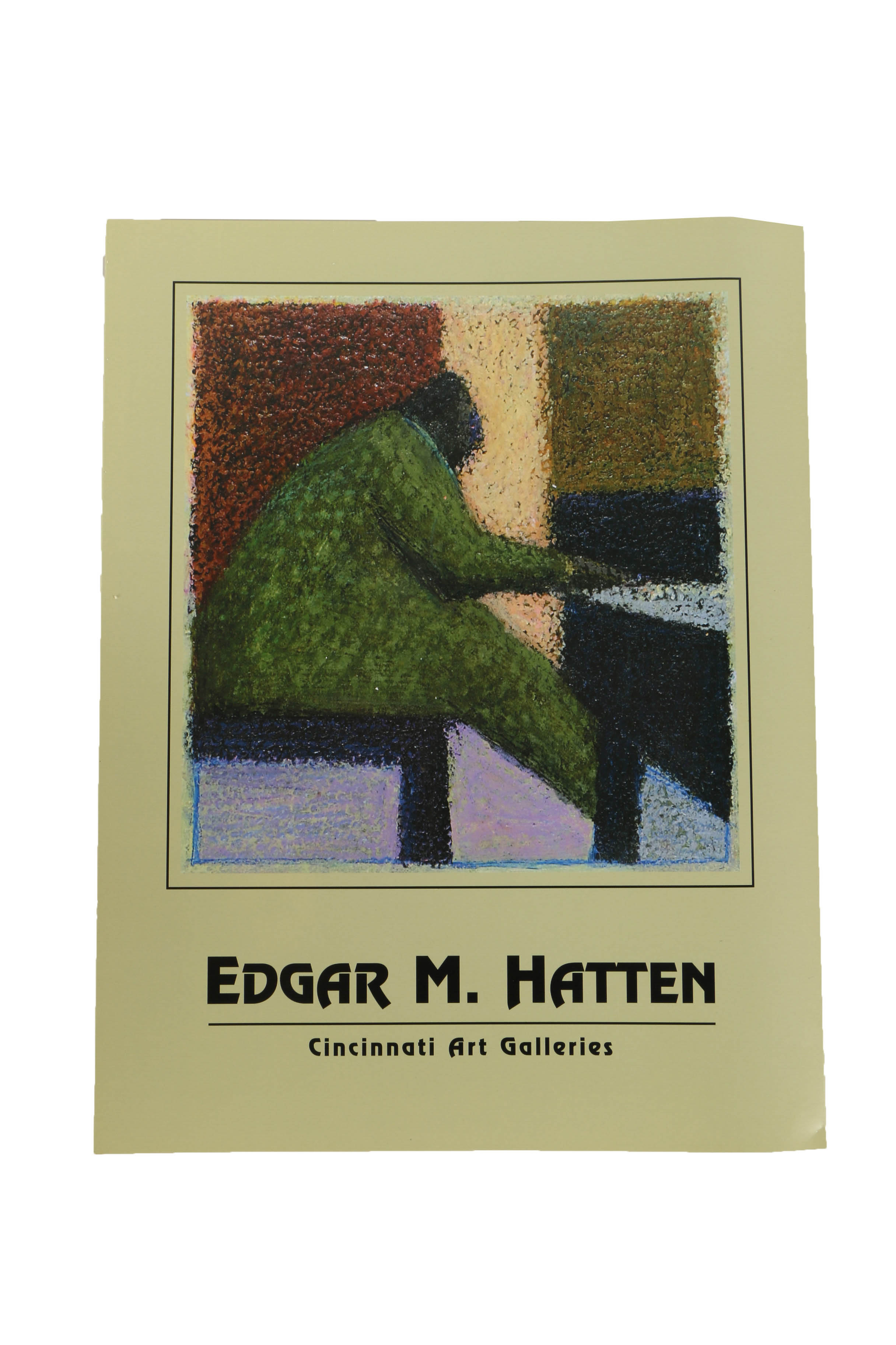 Edgar Hatten Oil Painting on Paper "Shrubs"