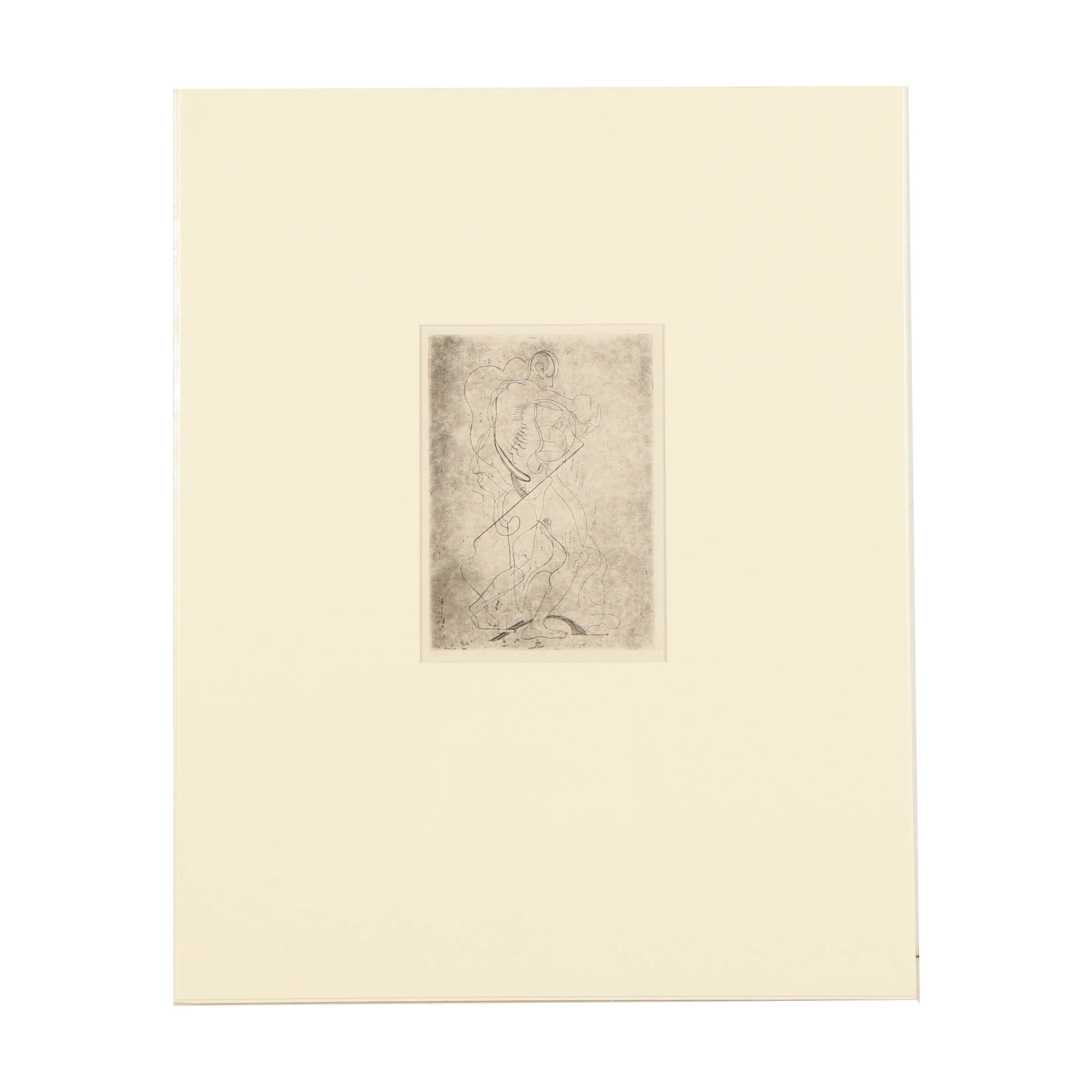 Arthur Helwig Etching"The Dancer"