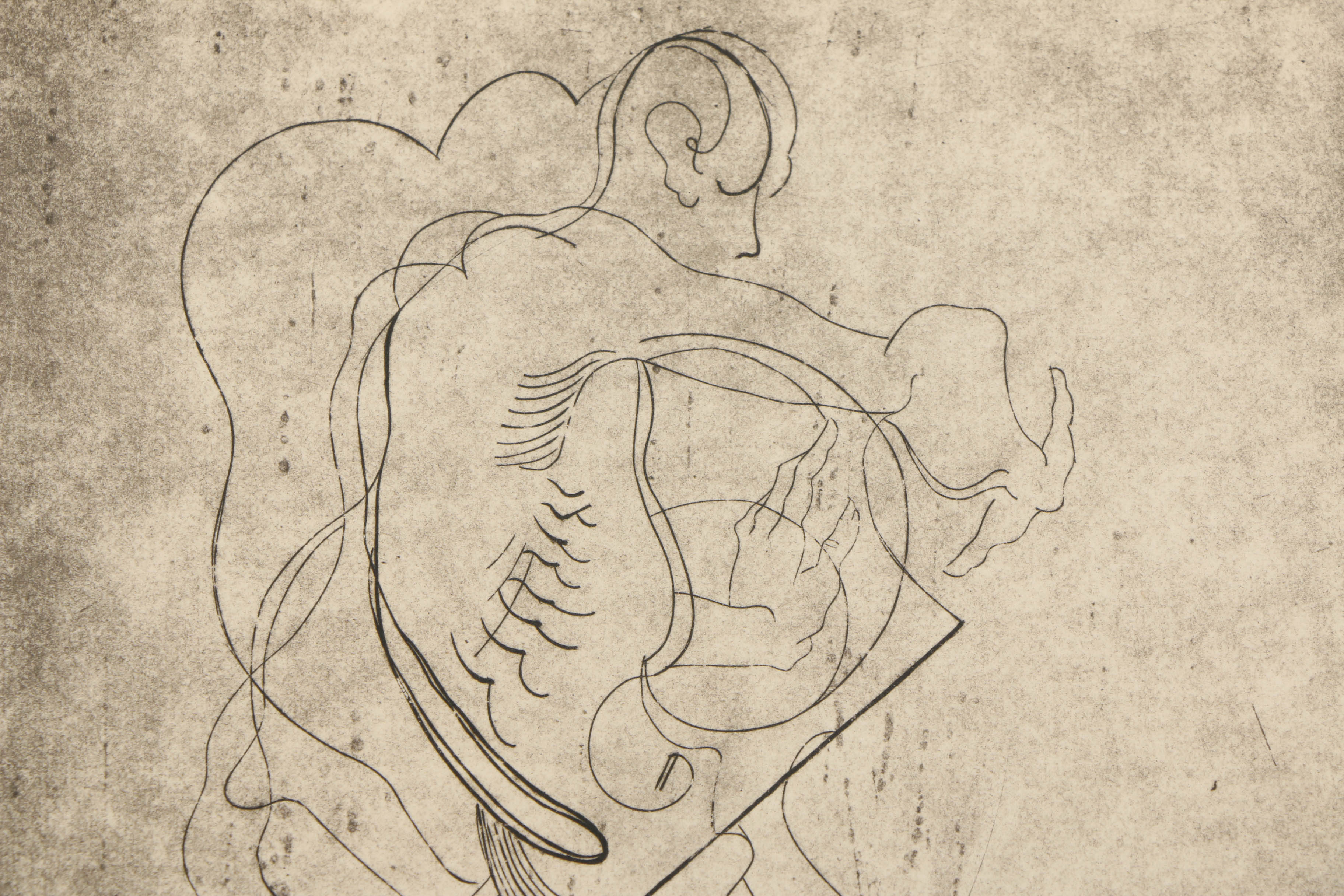 Arthur Helwig Etching"The Dancer"