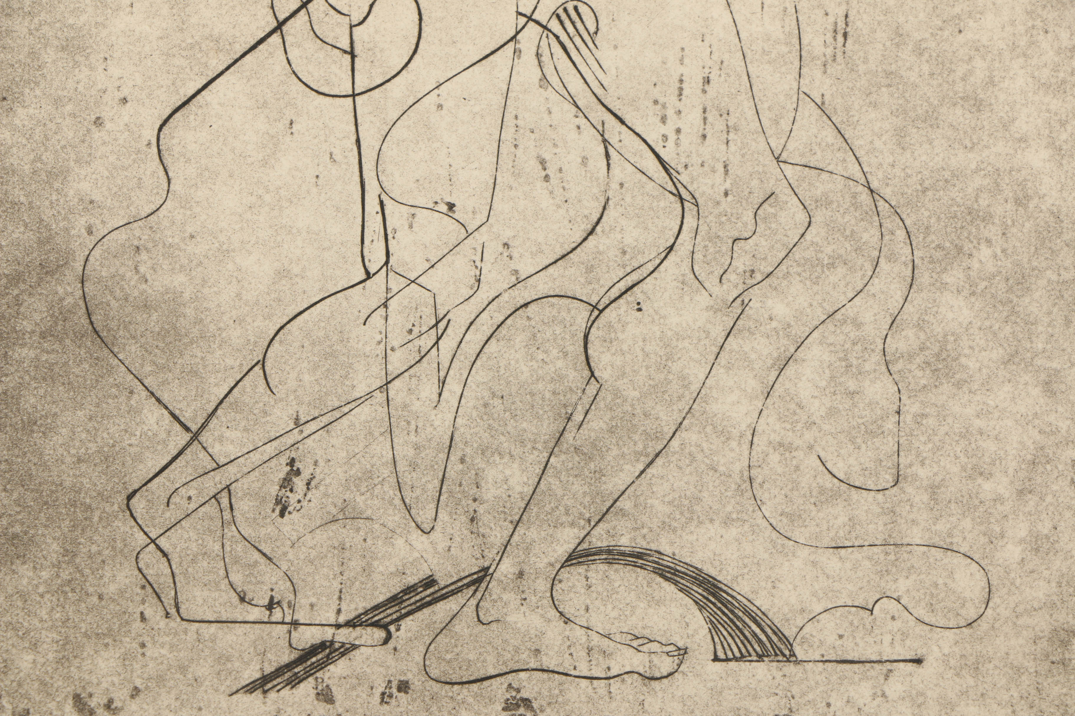 Arthur Helwig Etching"The Dancer"