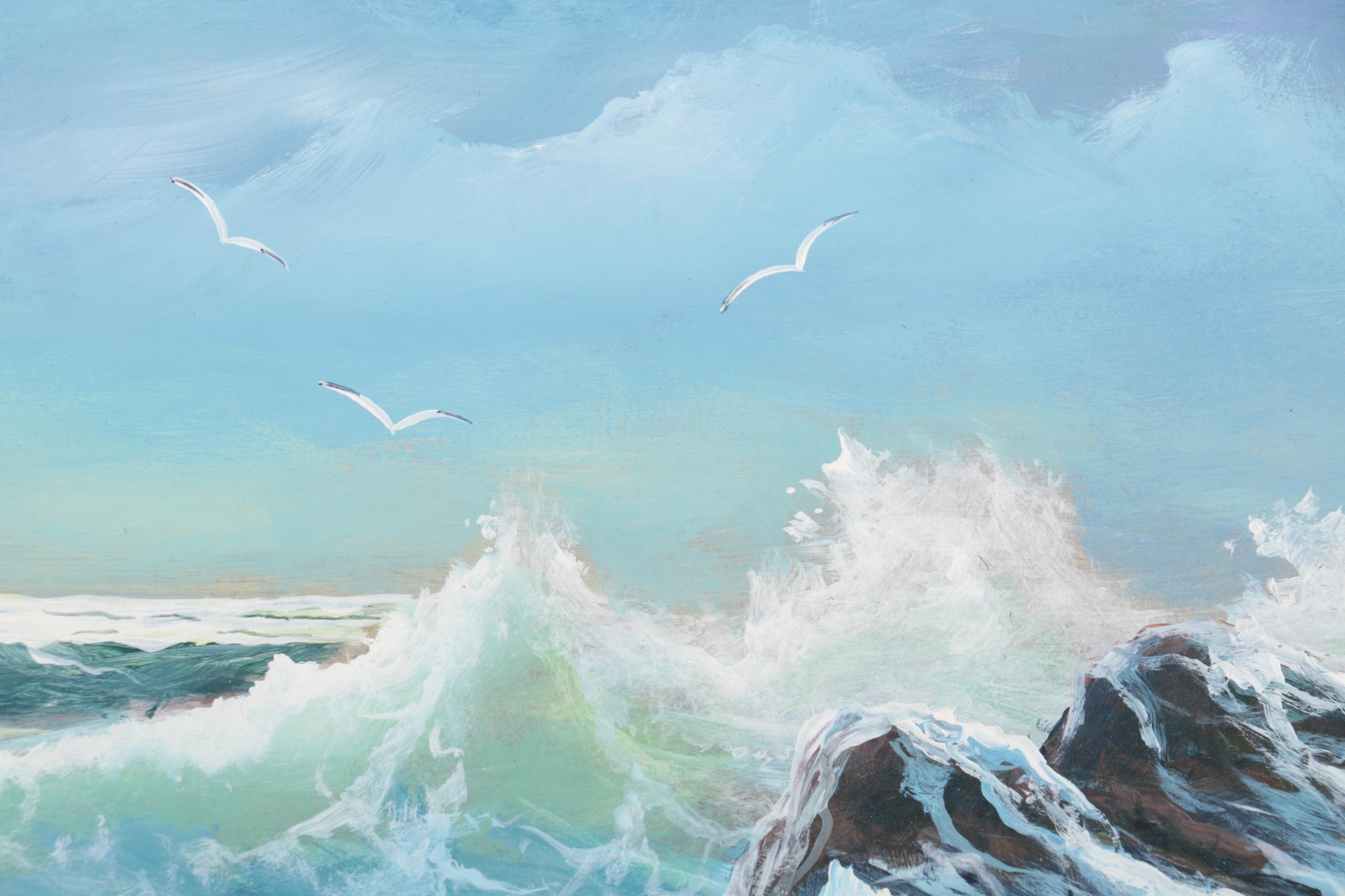 Guentner Oil on Panel Seascape