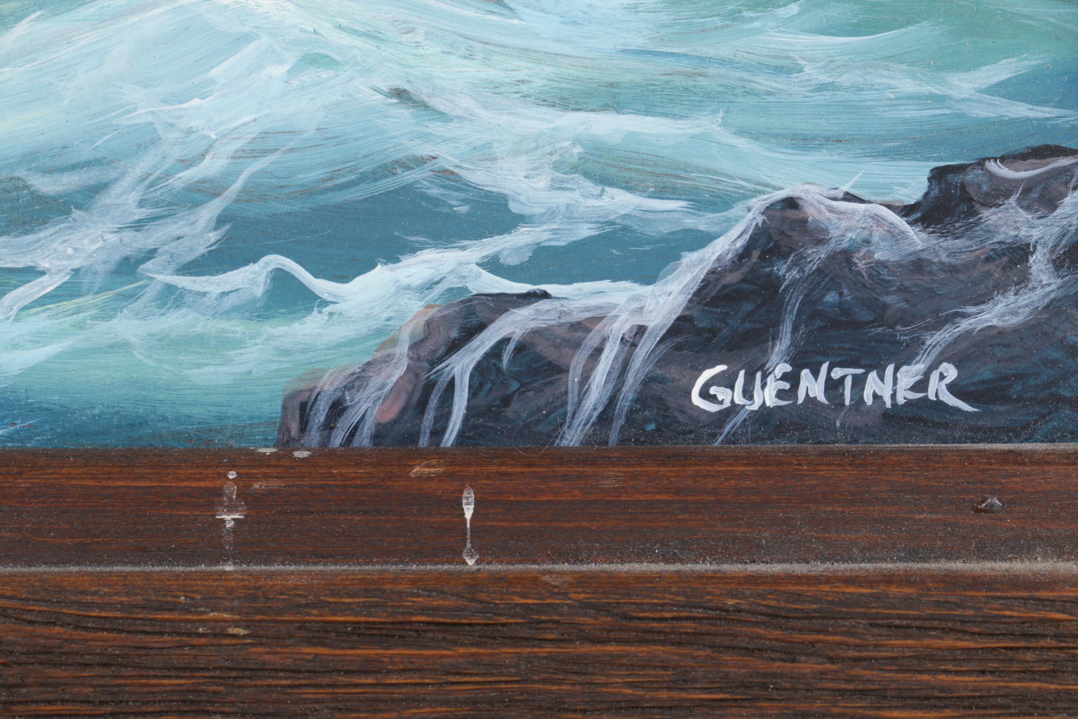 Guentner Oil on Panel Seascape