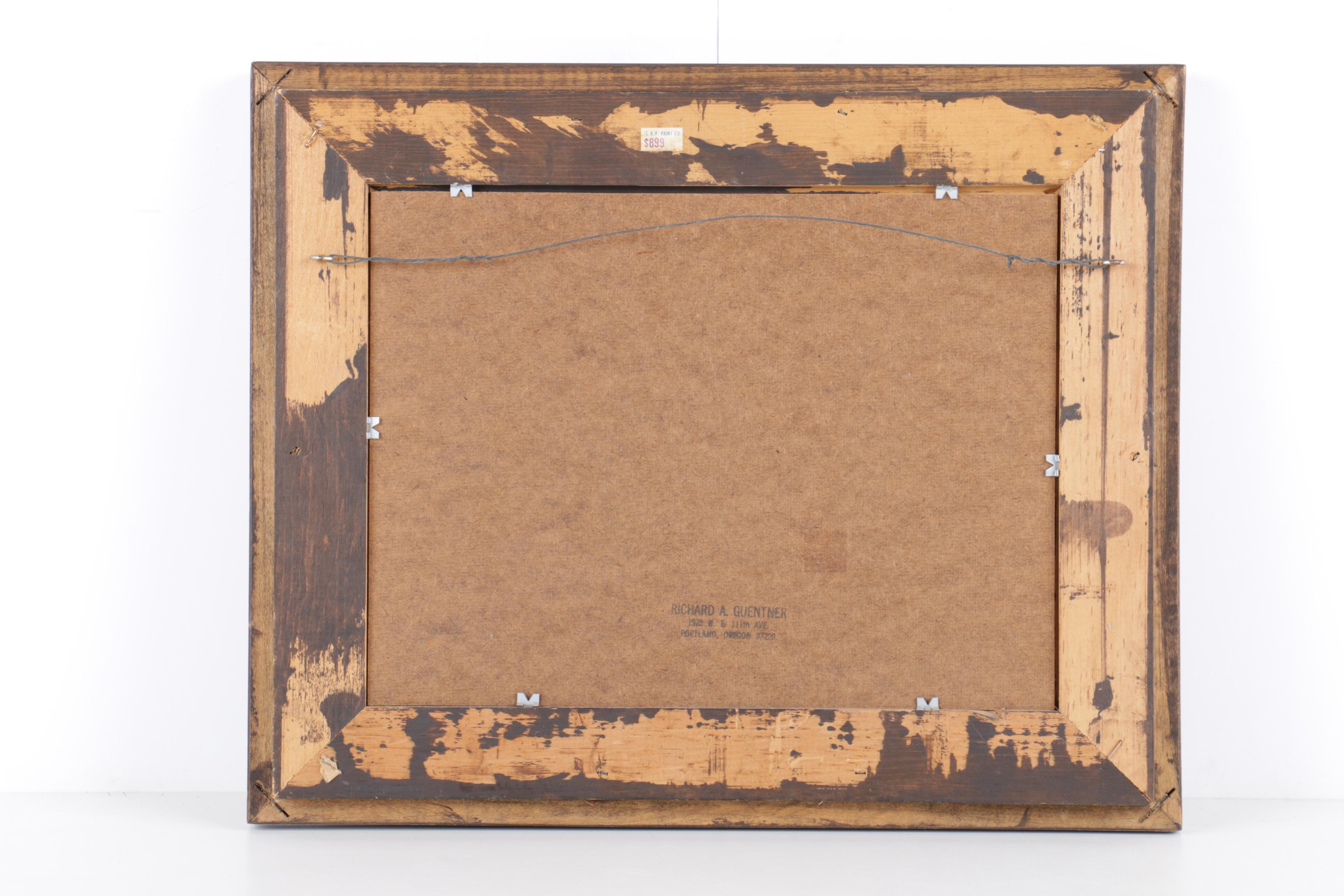 Guentner Oil on Panel Seascape