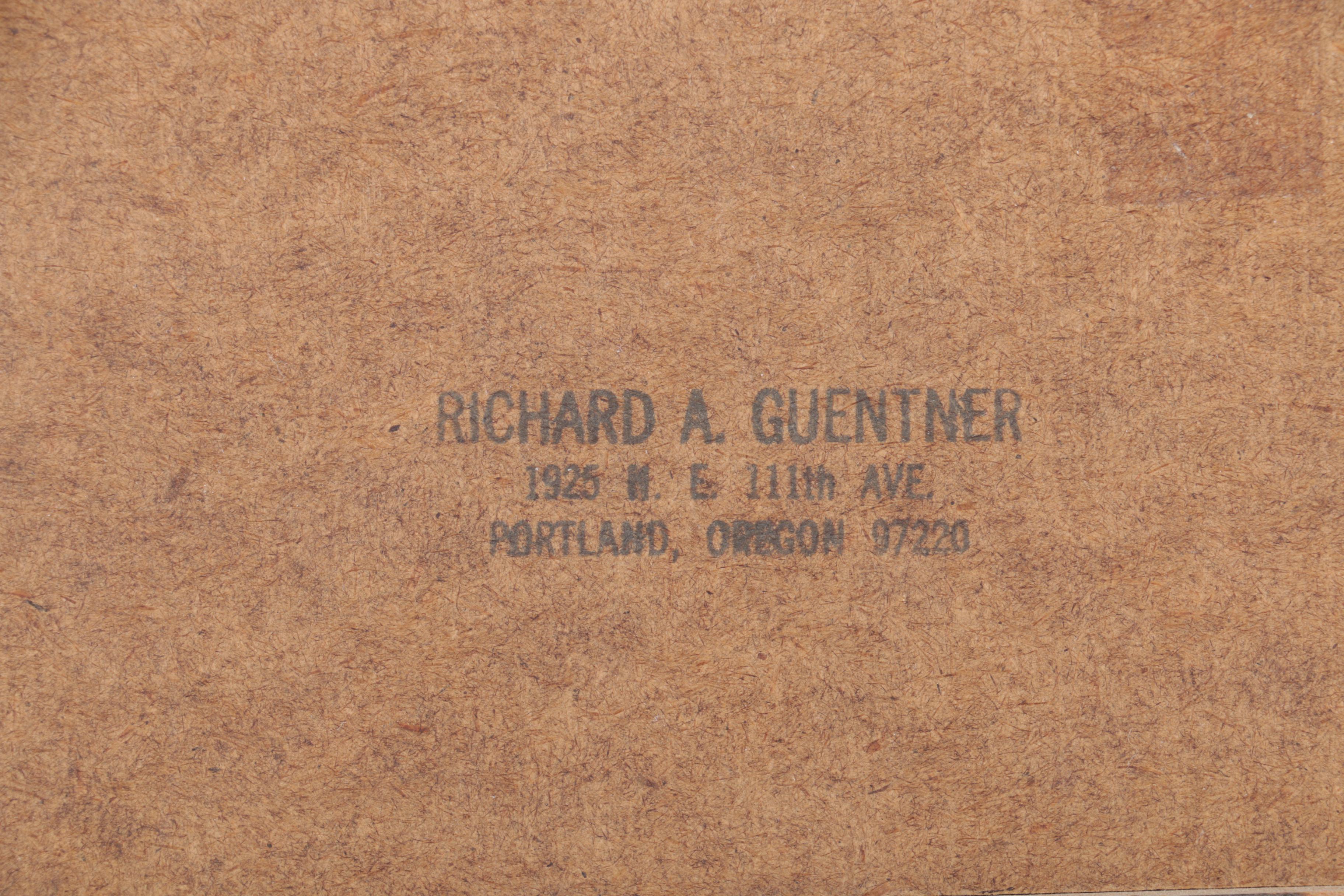 Guentner Oil on Panel Seascape