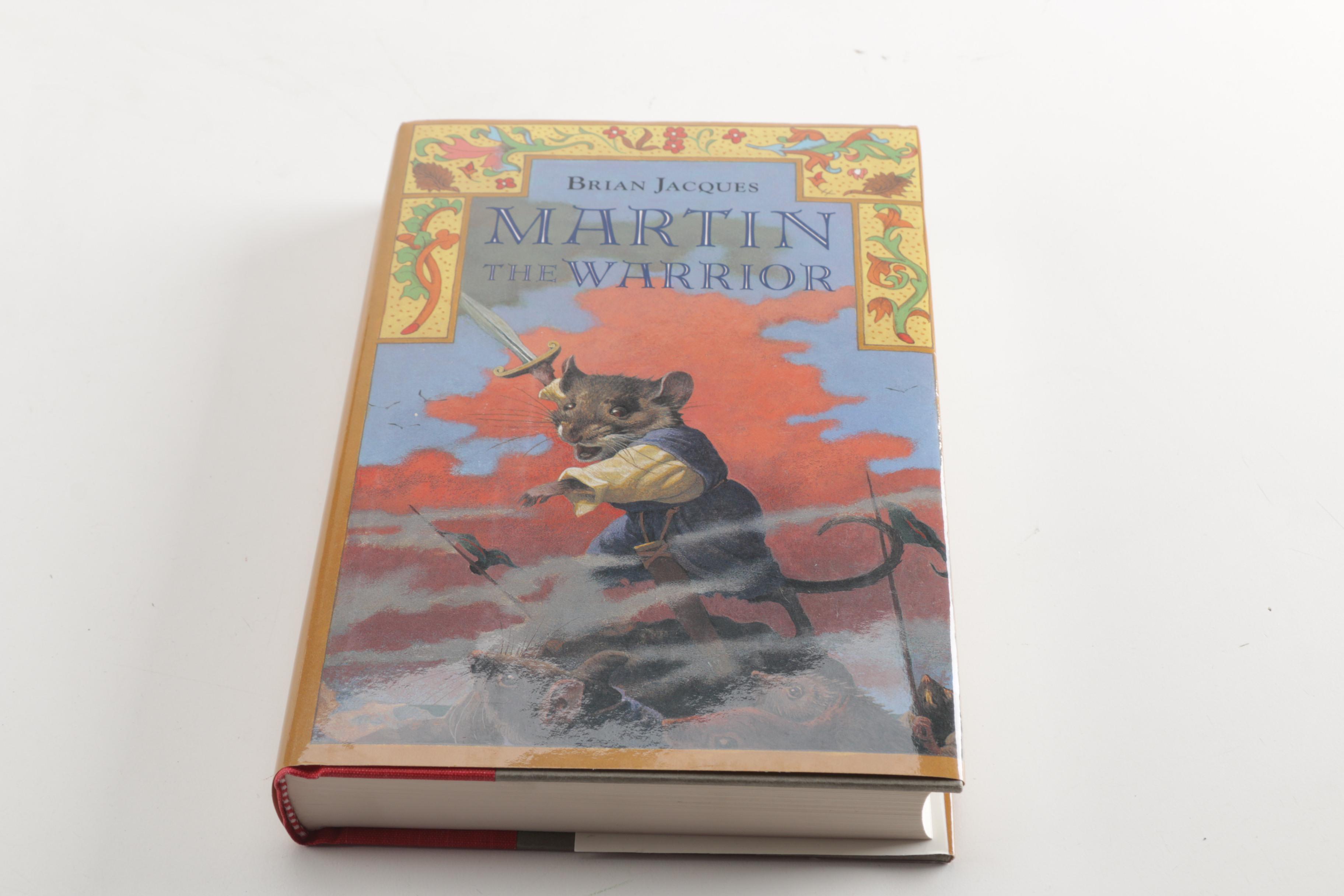 Five "Redwall" Series Books by Brian Jacques Including a Signed Copy