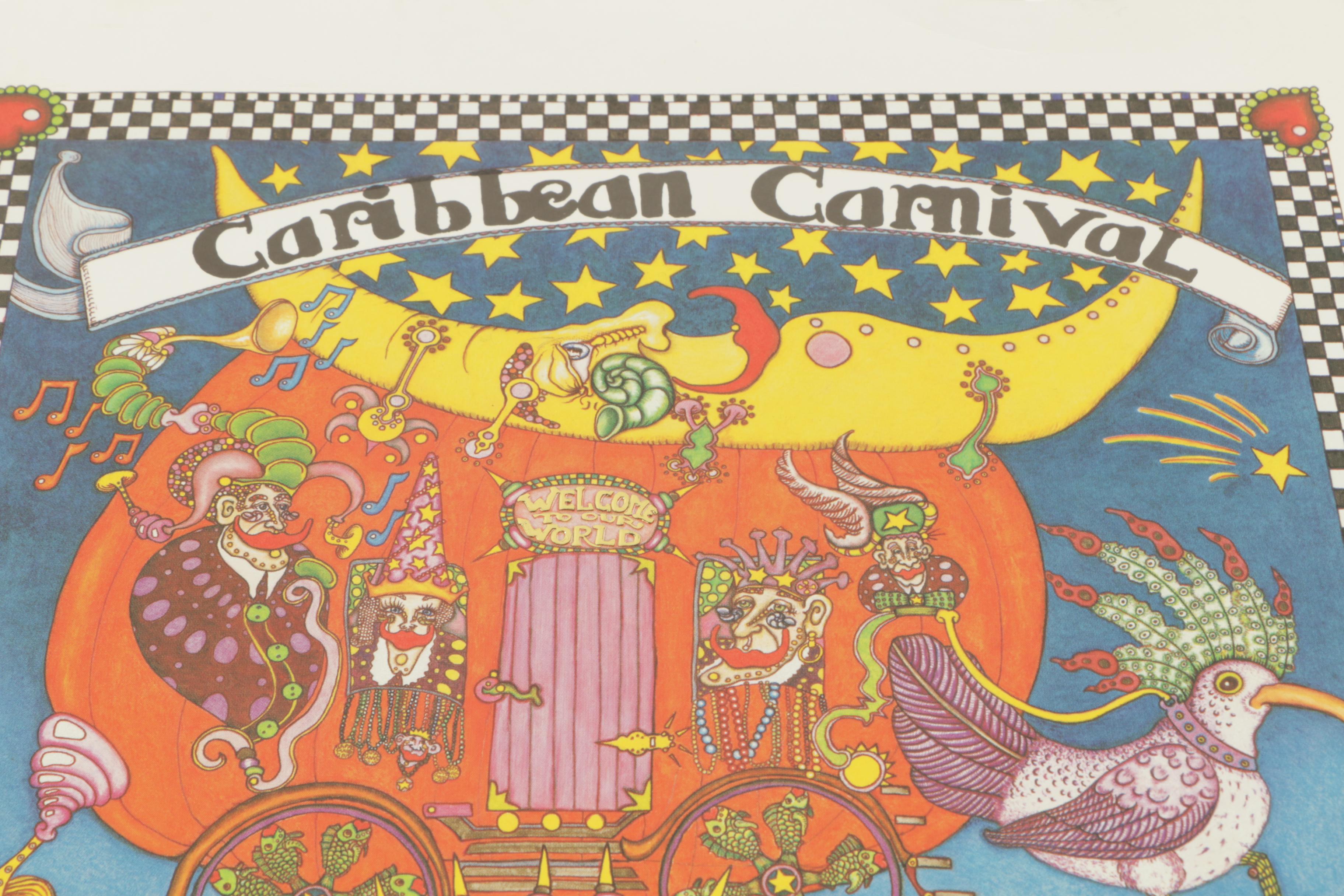 Jamie Hayes Artist Proof Offset Lithograph "Caribbean Carnival"