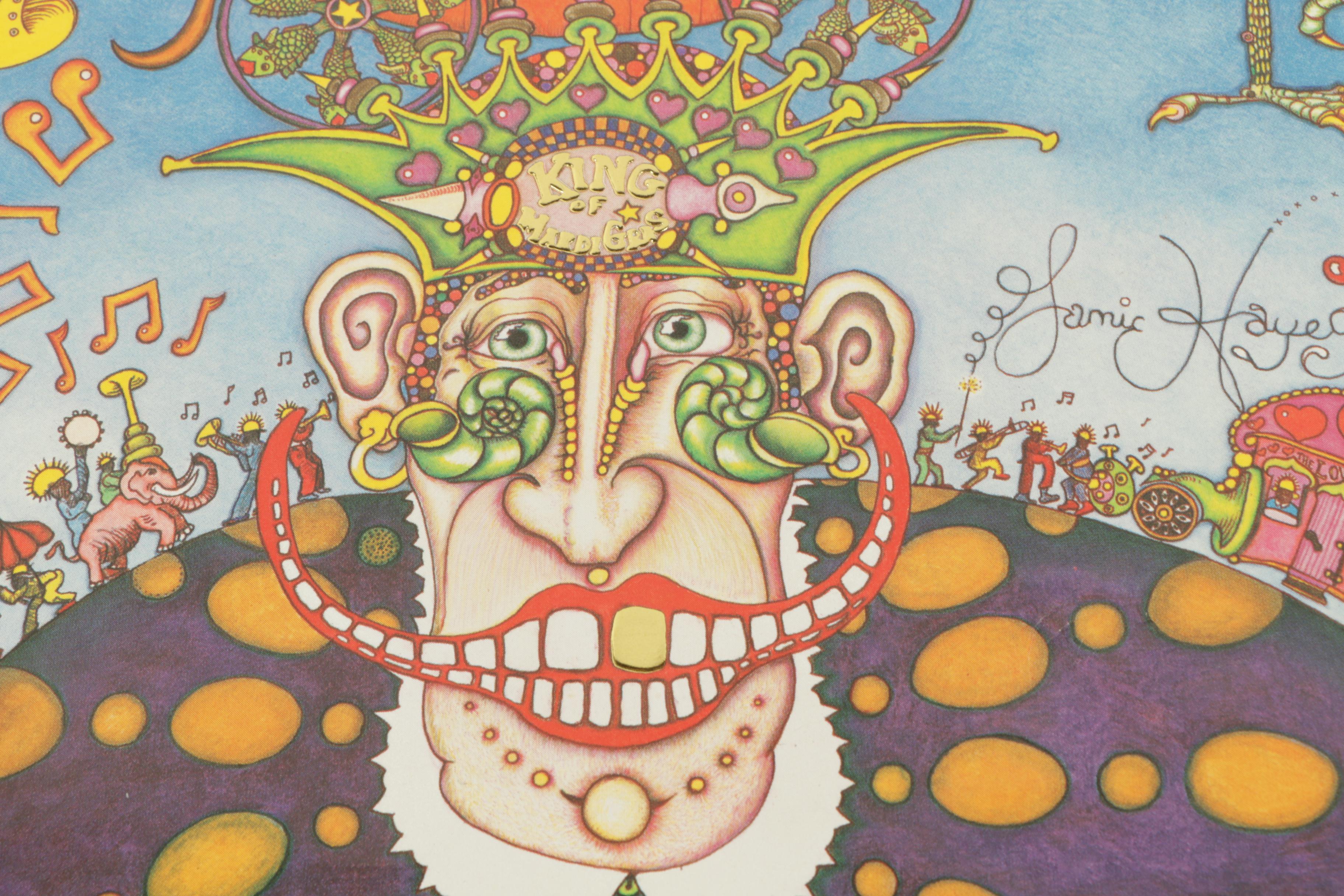 Jamie Hayes Artist Proof Offset Lithograph "Caribbean Carnival"