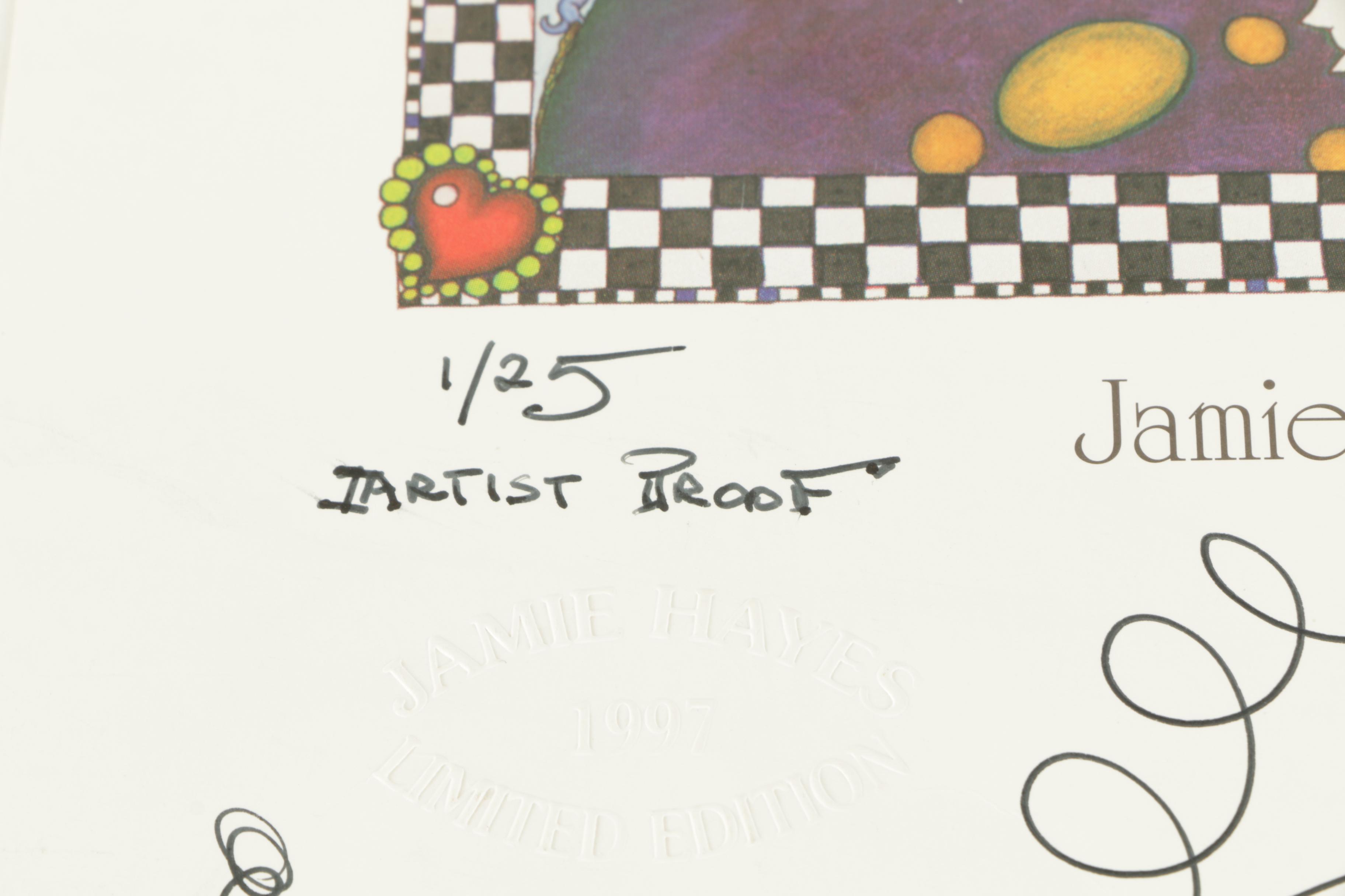 Jamie Hayes Artist Proof Offset Lithograph "Caribbean Carnival"