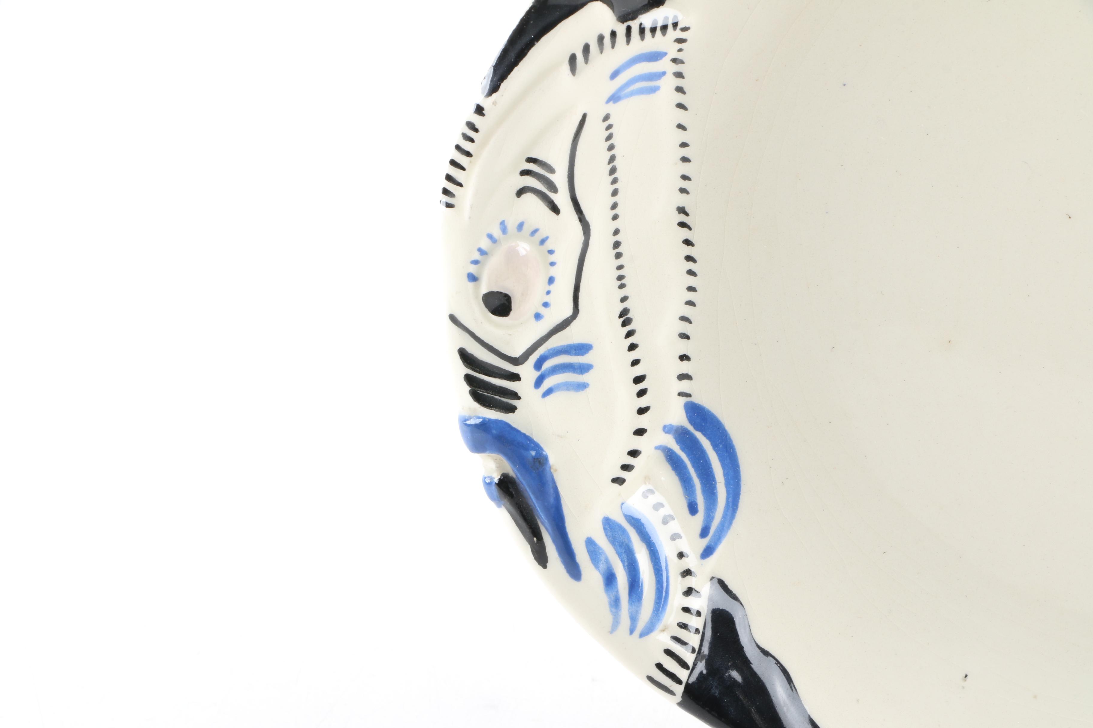 Quimper Pottery Fish Plates