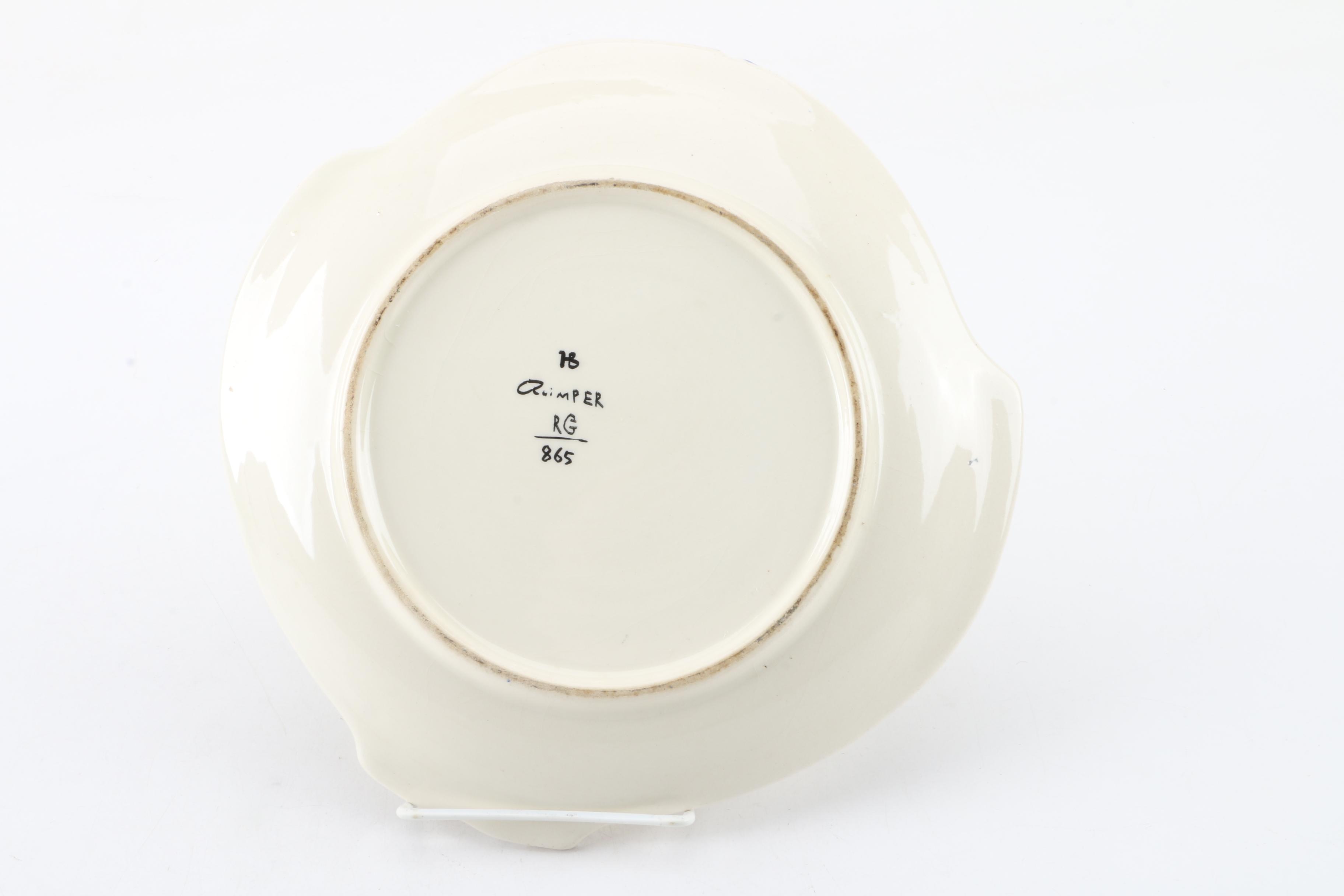 Quimper Pottery Fish Plates