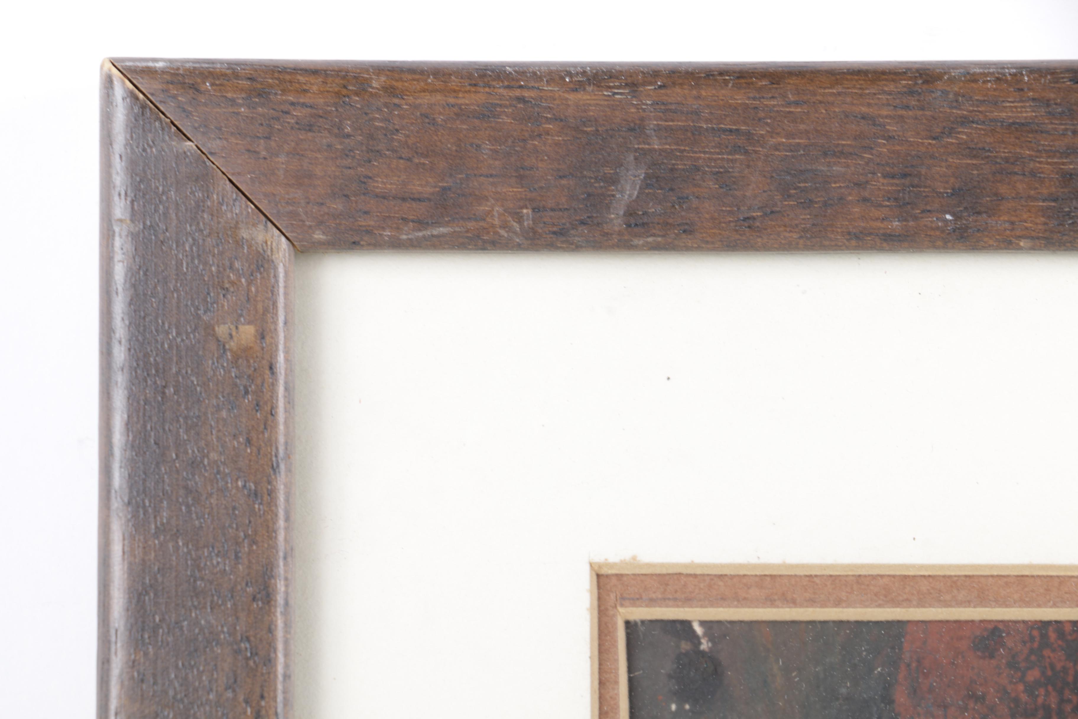 Gouache Painting of a Face Attributed to Herbert Spangenberg