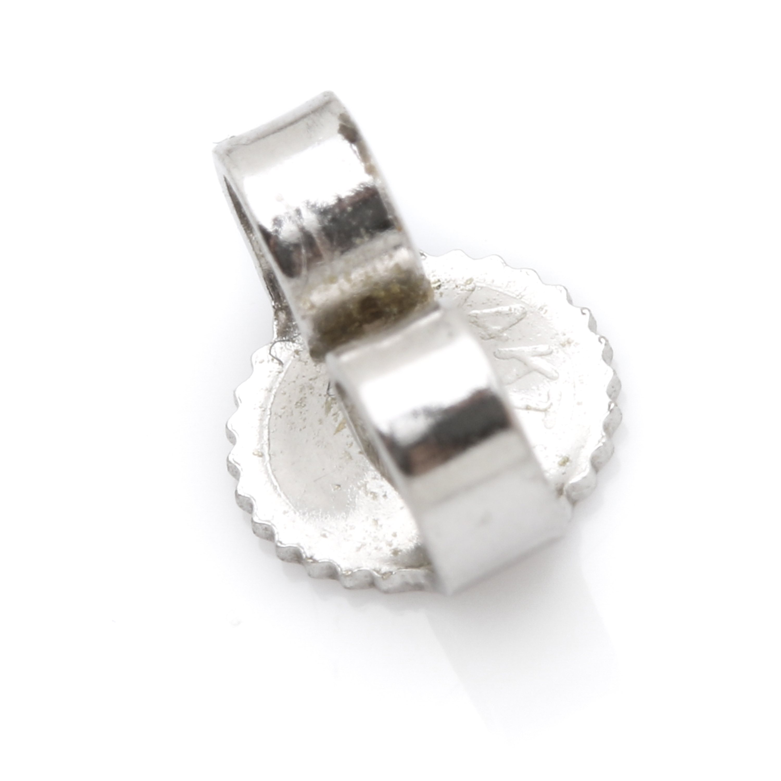 14K White Gold Diamond Dangle Earrings