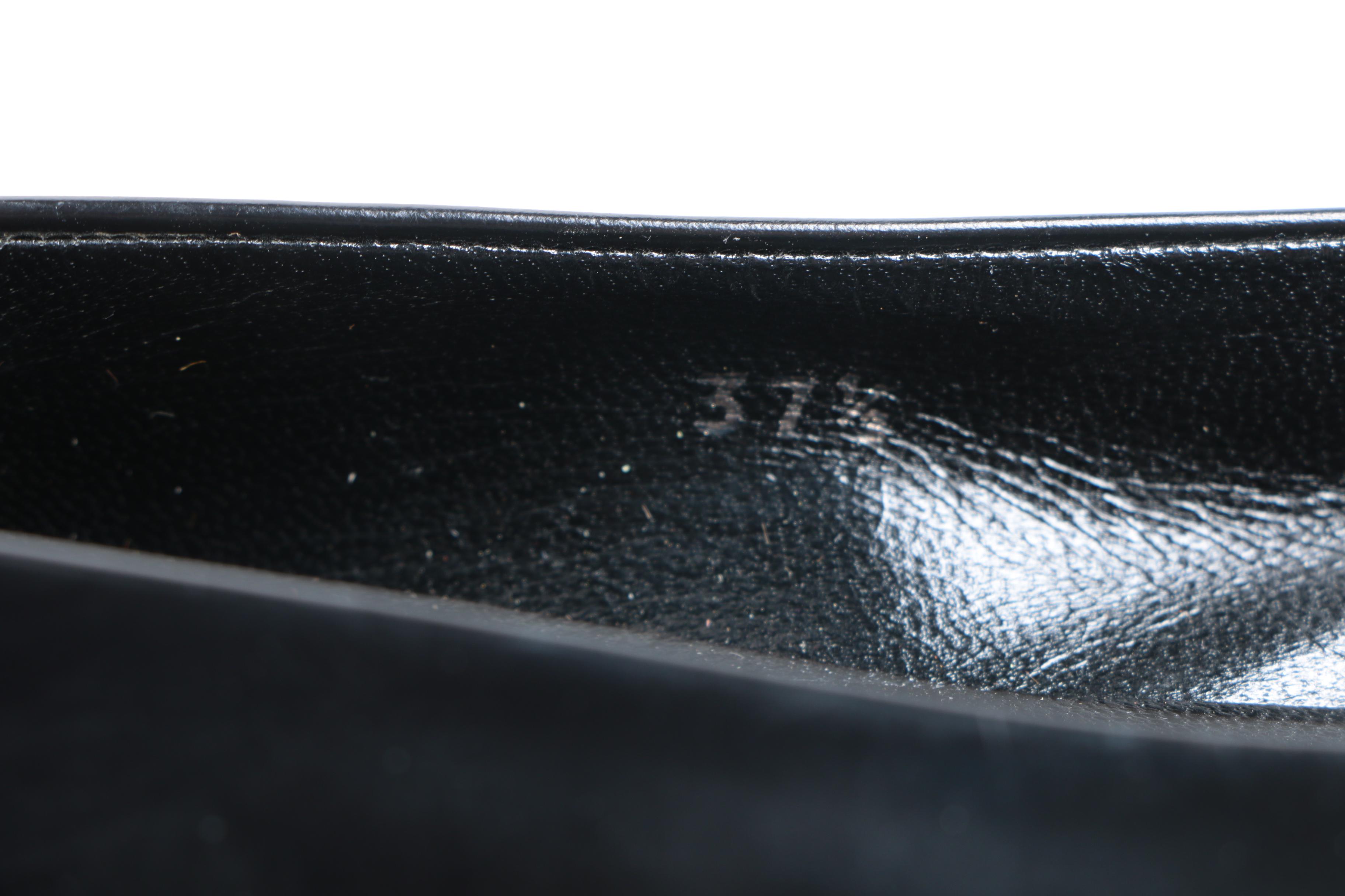 Women's Prada Black Leather Cuban Heel Pumps