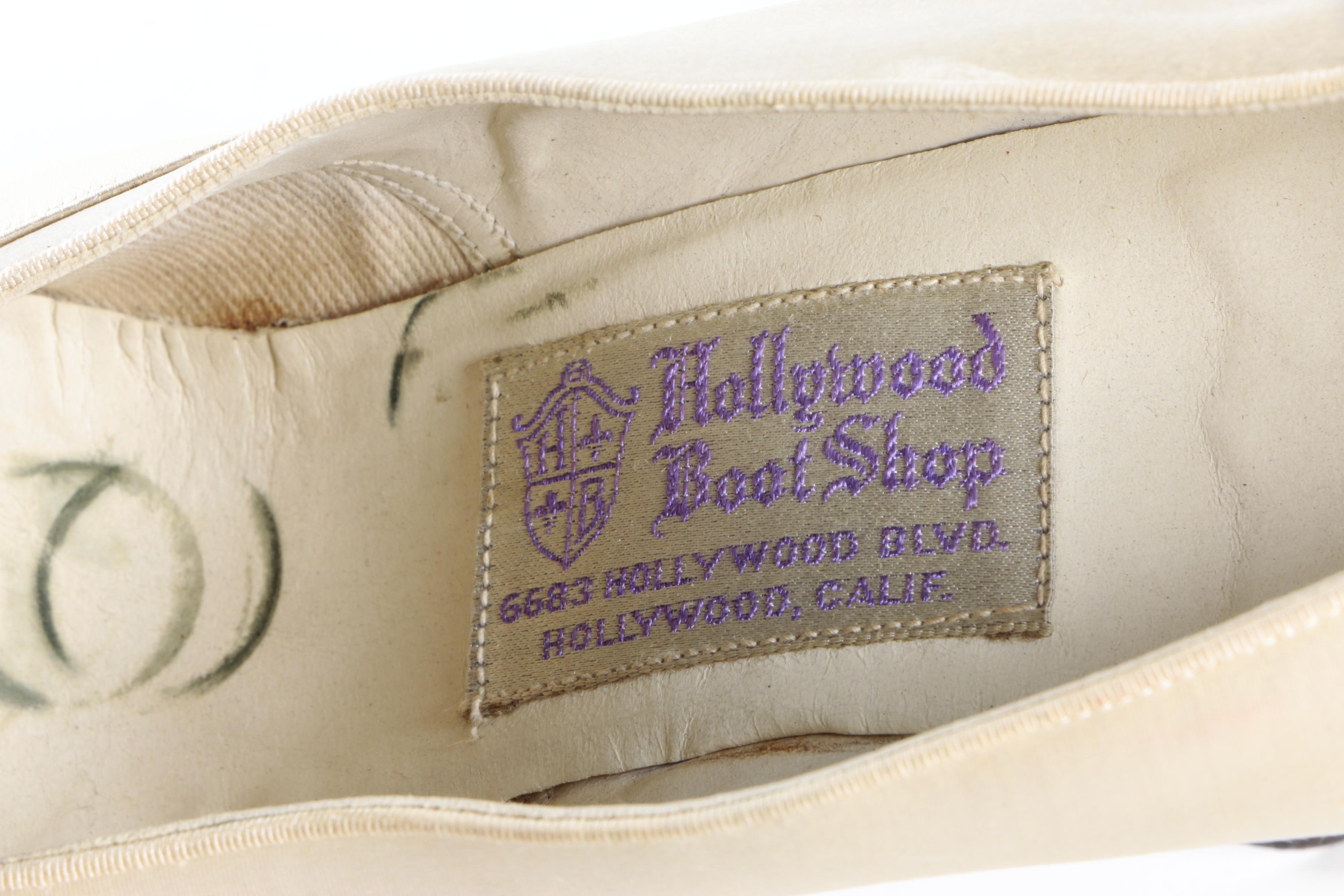 Vintage Ivory Satin Pumps