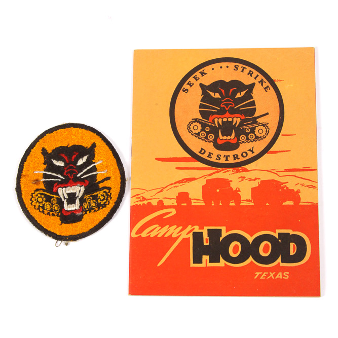 Vintage Fort Hood US Army Patch with Booklet