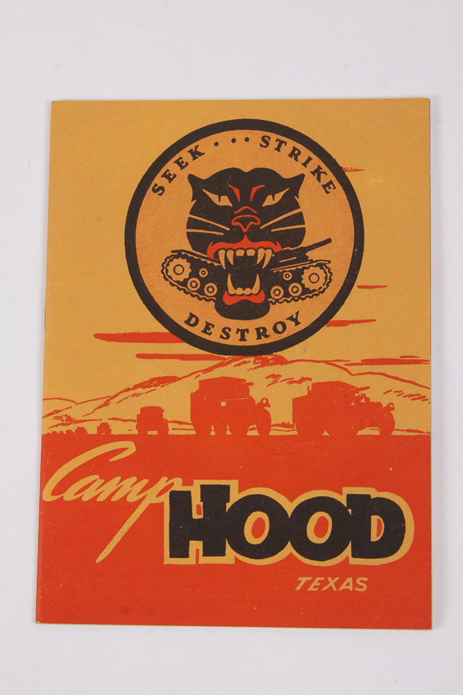 Vintage Fort Hood US Army Patch with Booklet