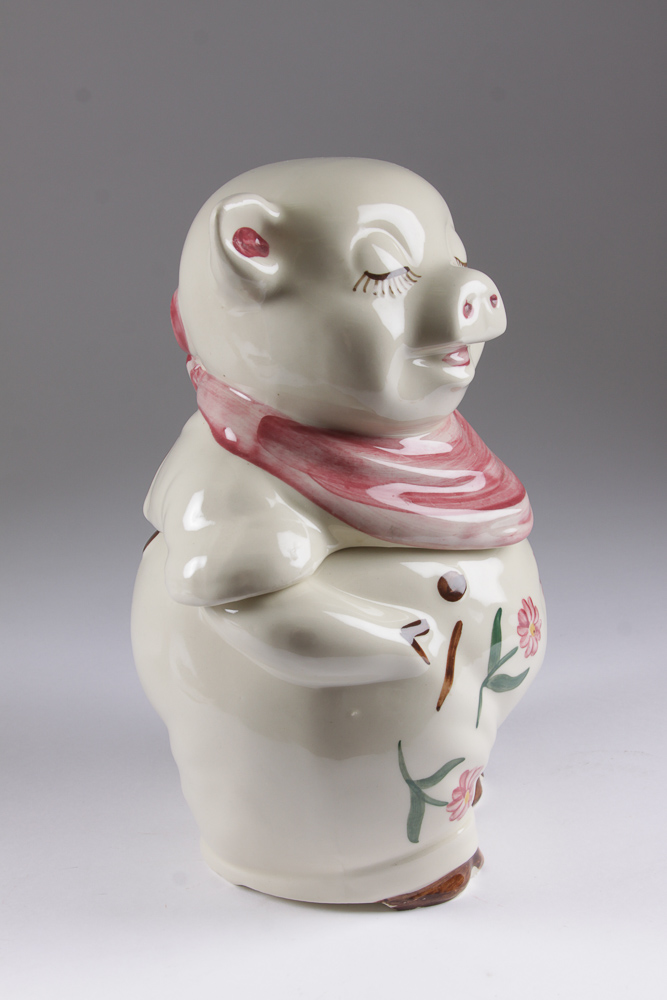 Vintage Shawnee Pottery Smiley Pig Cookie Jar