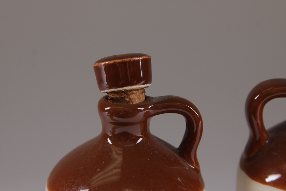 Assorted Ceramic Olive Oil and Vinegar Decanters and Jug