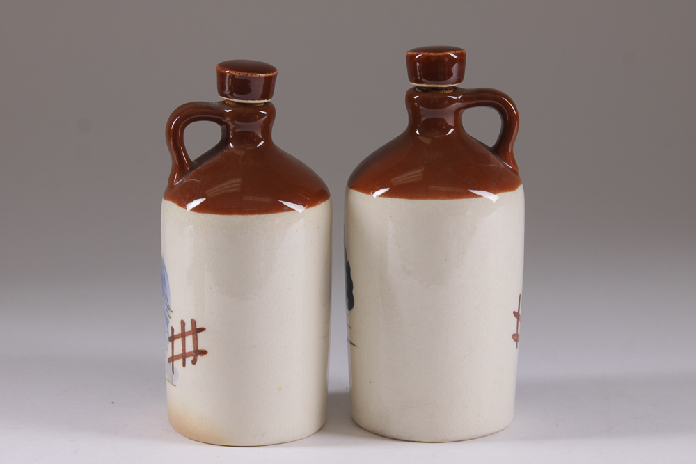 Assorted Ceramic Olive Oil and Vinegar Decanters and Jug
