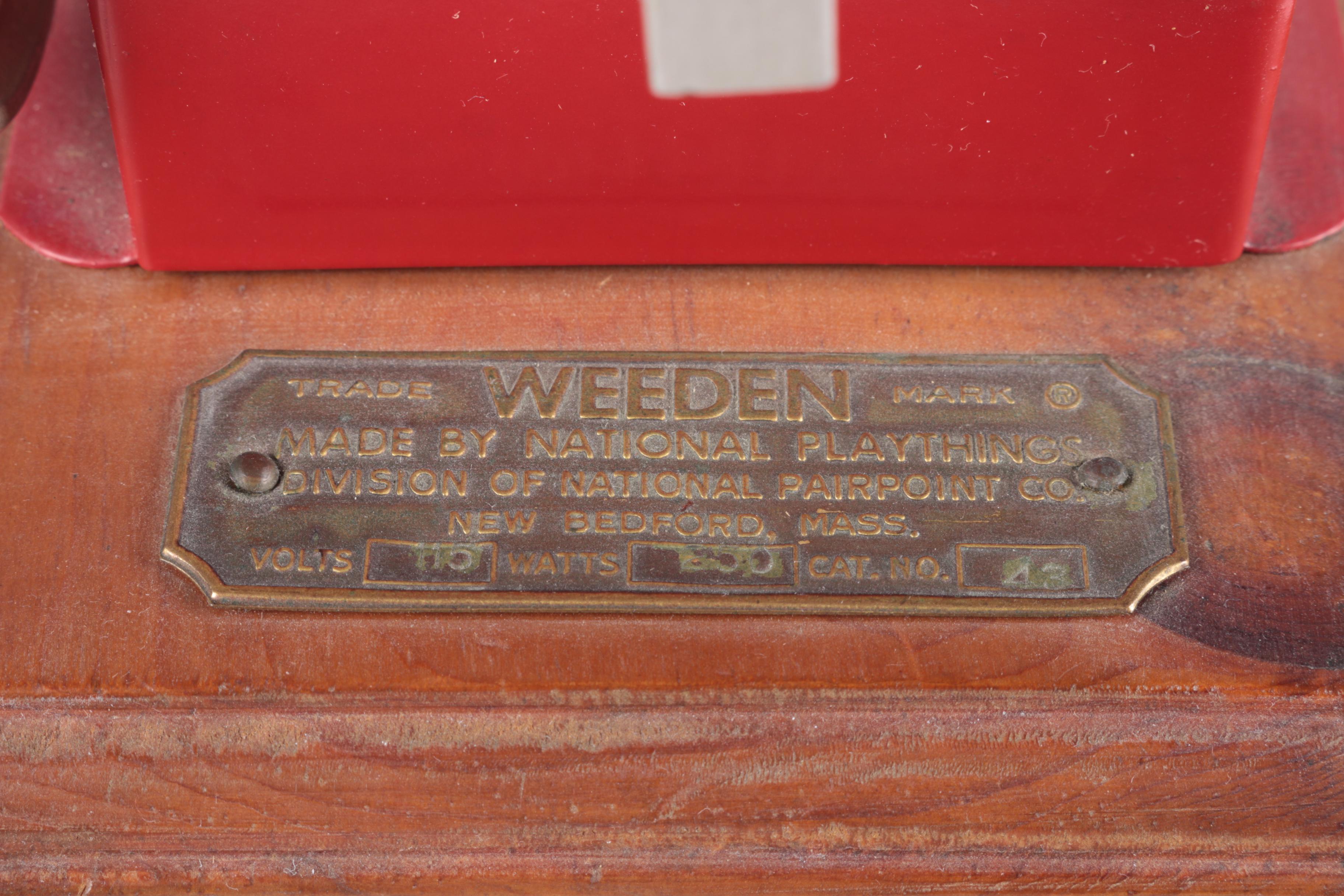 Metal and Wood Steam Engine Model