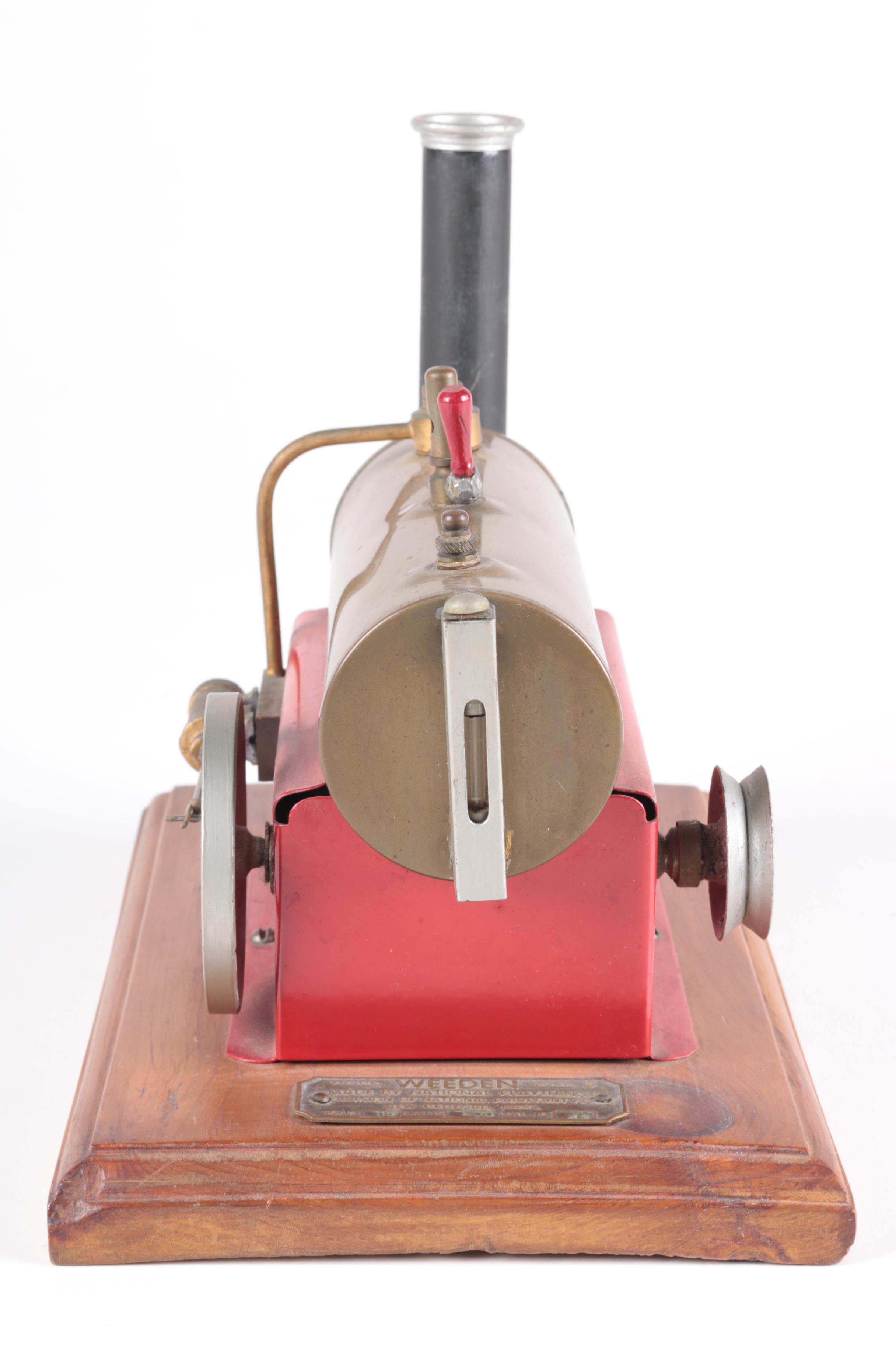 Metal and Wood Steam Engine Model