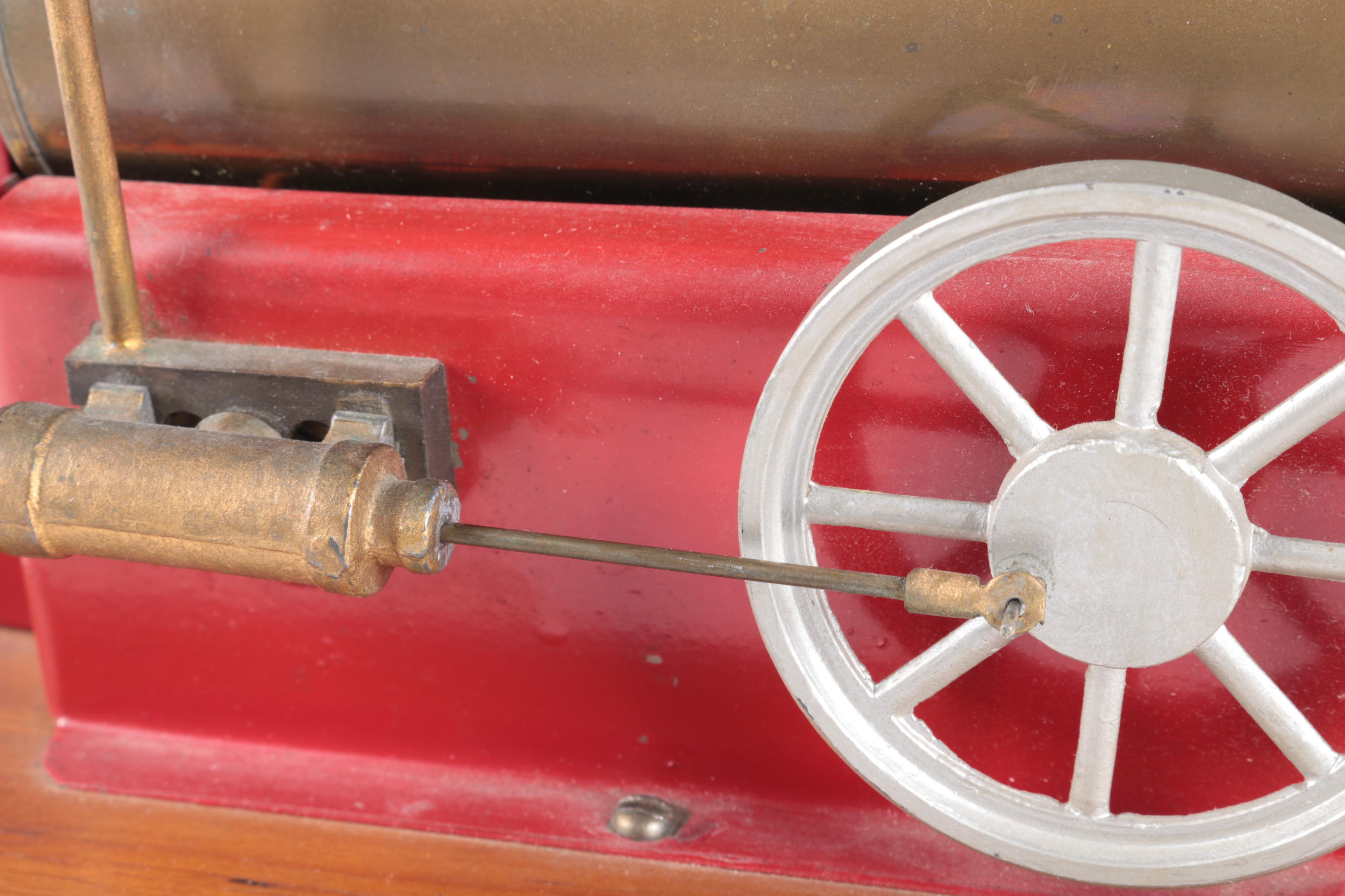 Metal and Wood Steam Engine Model