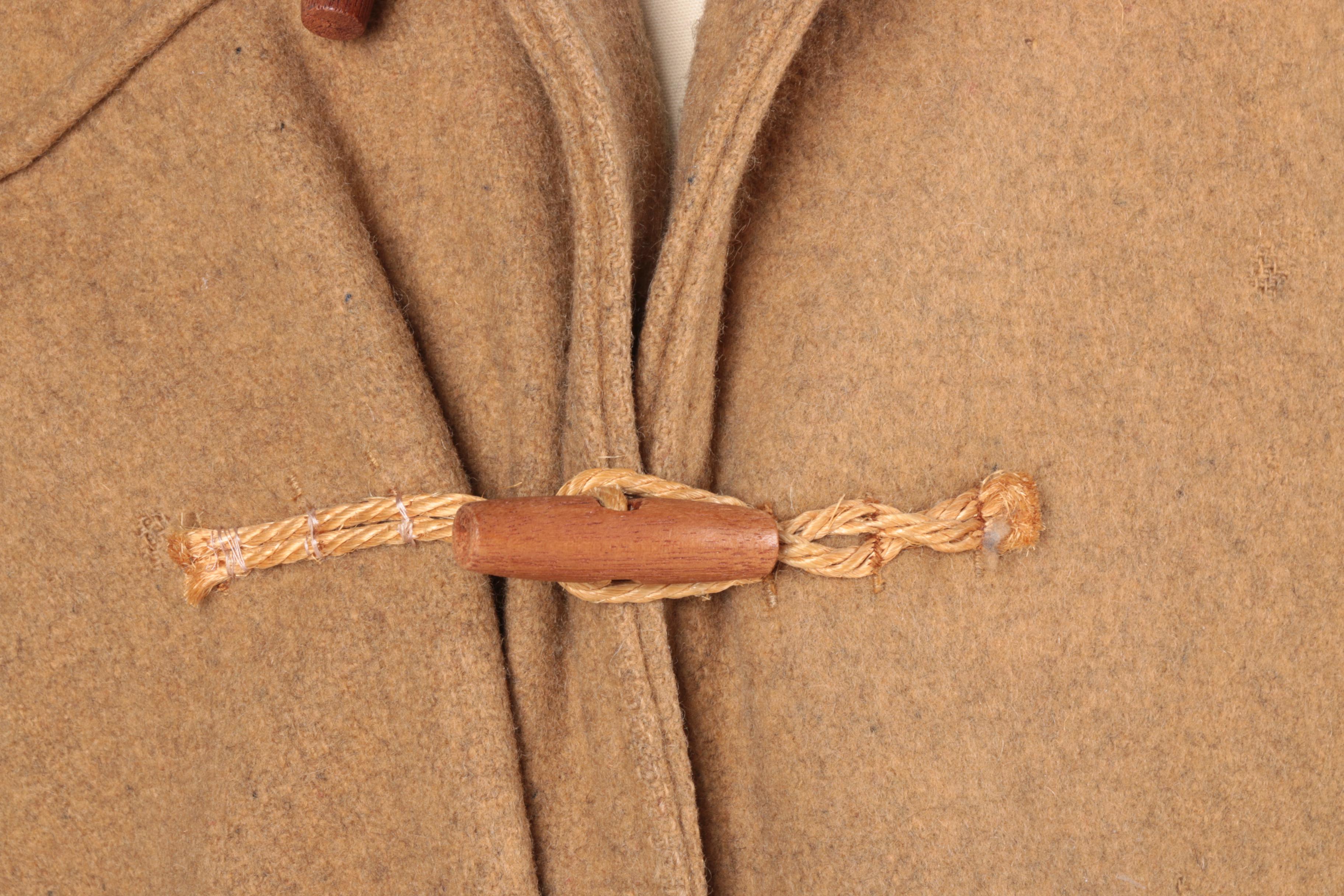 Men's Duffer Tan Wool Duffle Coat