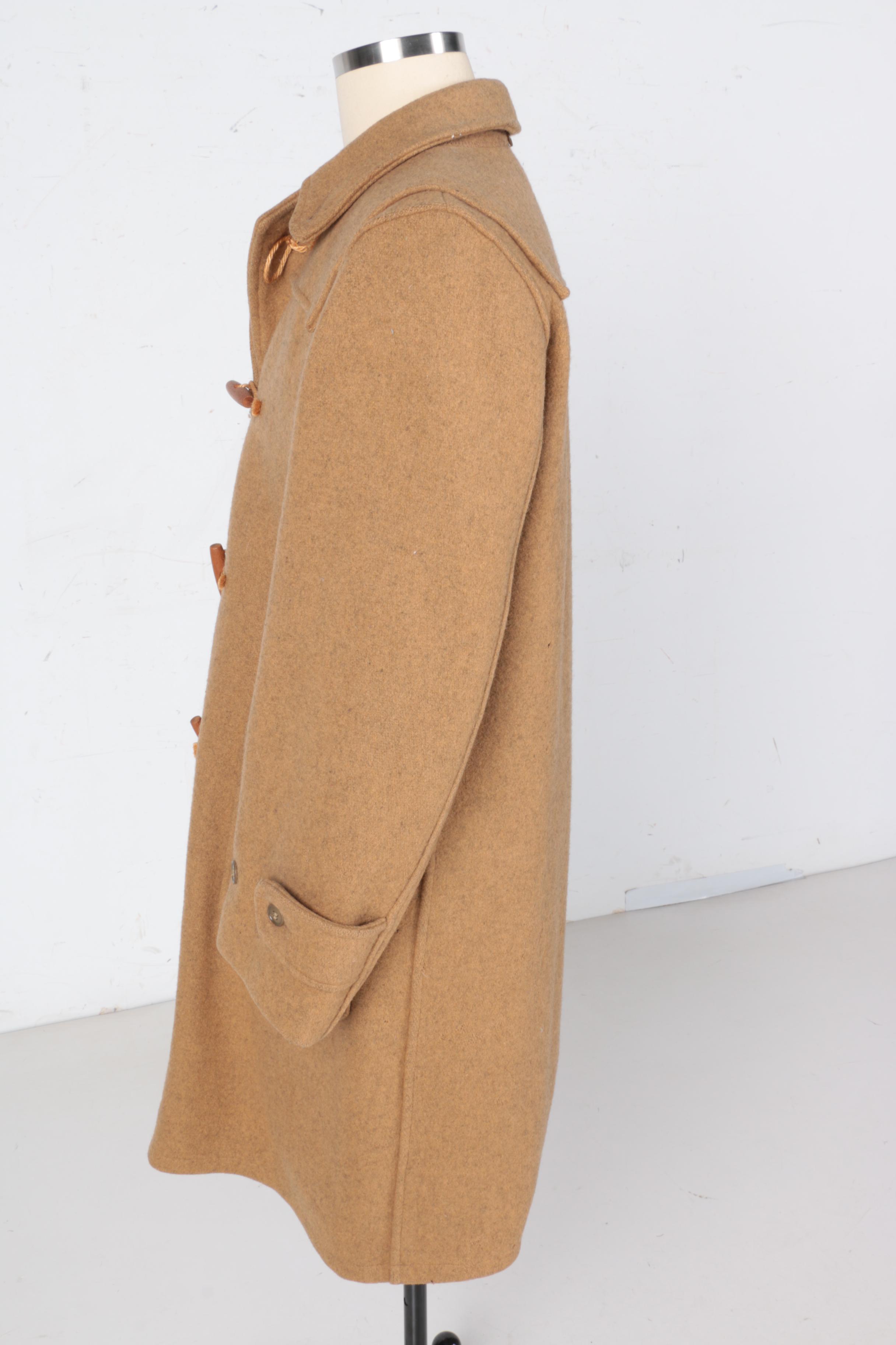 Men's Duffer Tan Wool Duffle Coat