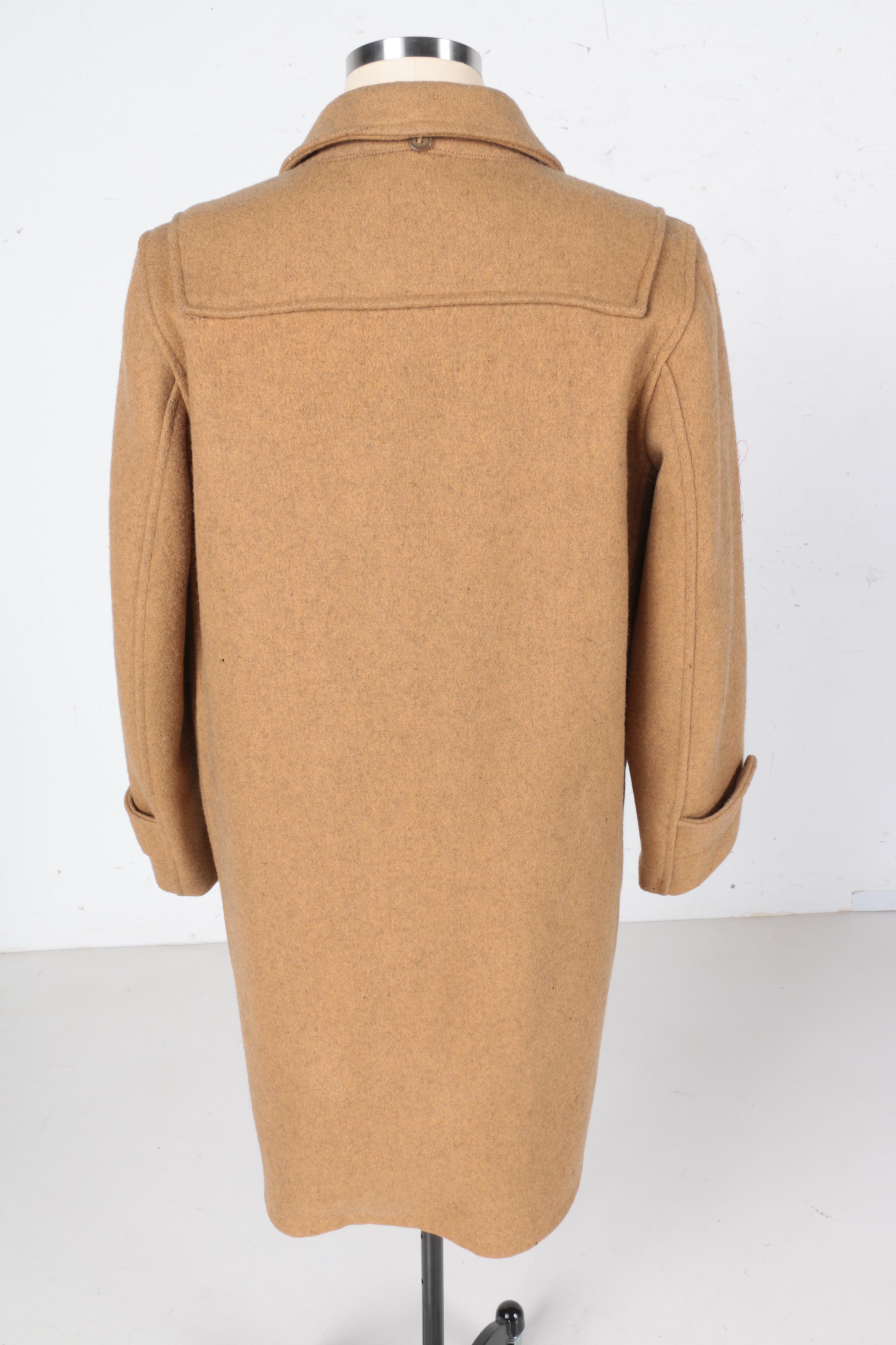 Men's Duffer Tan Wool Duffle Coat