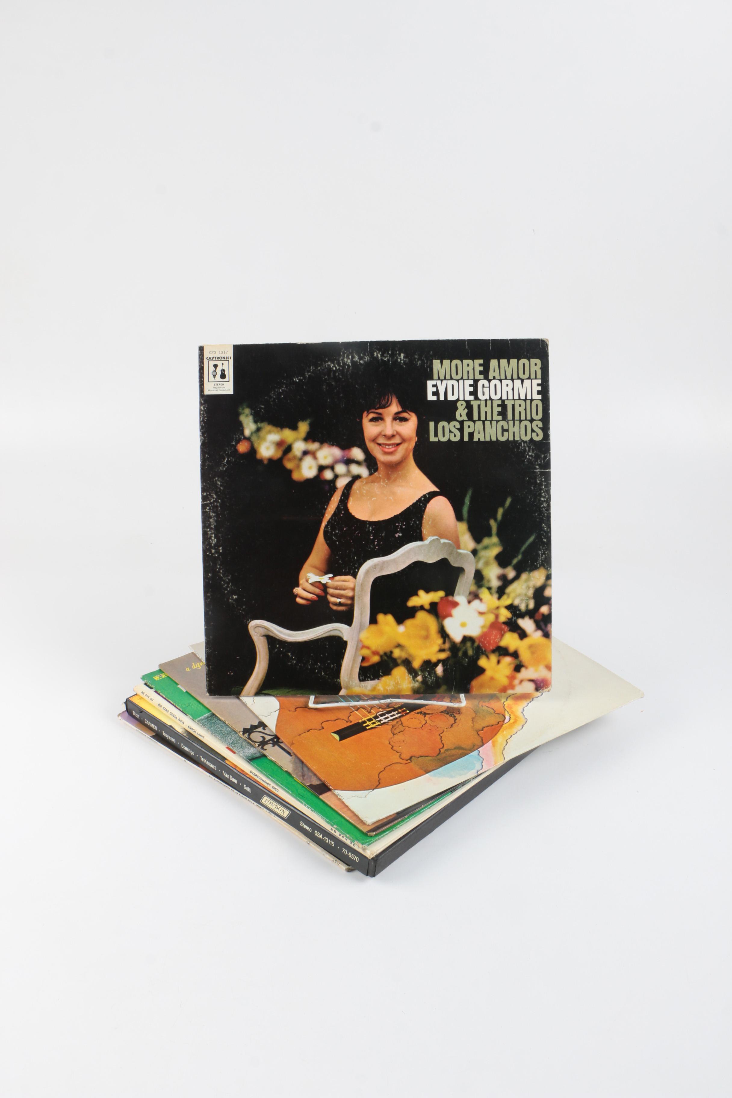Collection of Spanish Guitar and Bossa Nova LP Records