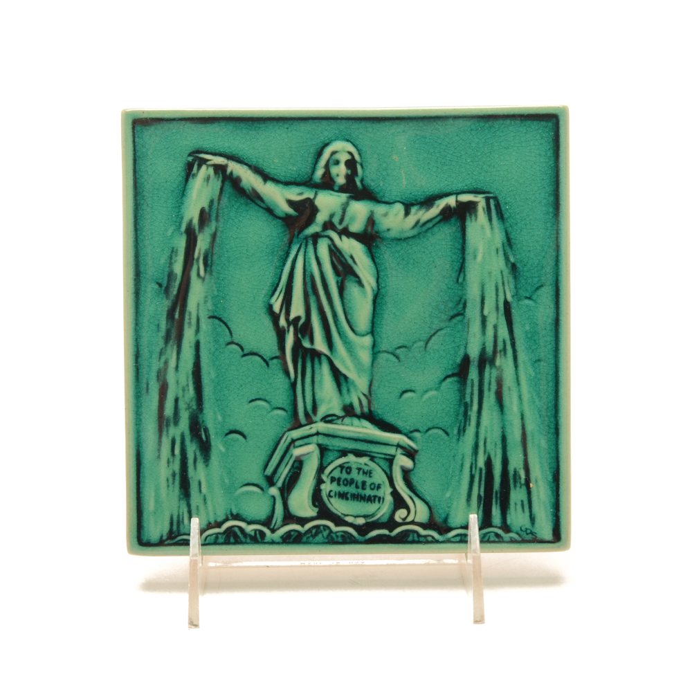 Rookwood Art Pottery Fountain Square Tile