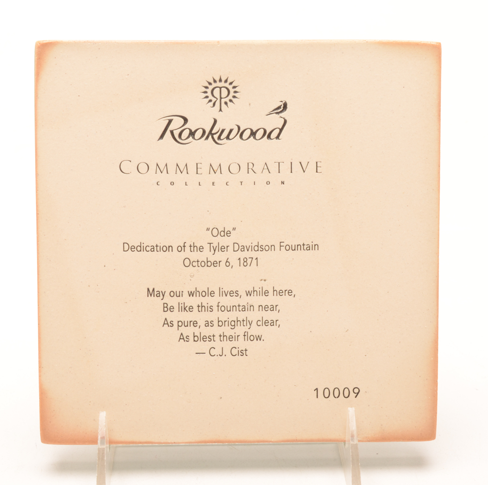 Rookwood Art Pottery Fountain Square Tile