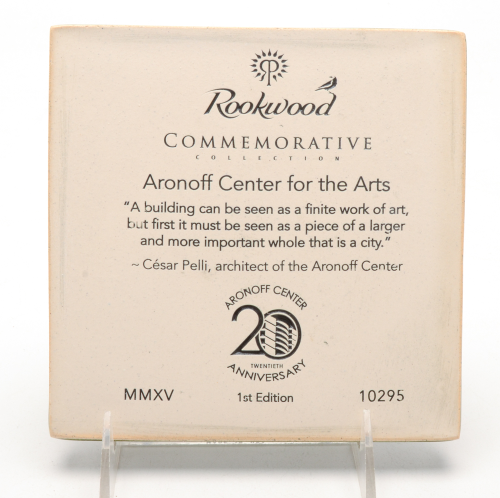 Rookwood Pottery 1st Edition Commemorative "Aronoff" Tile