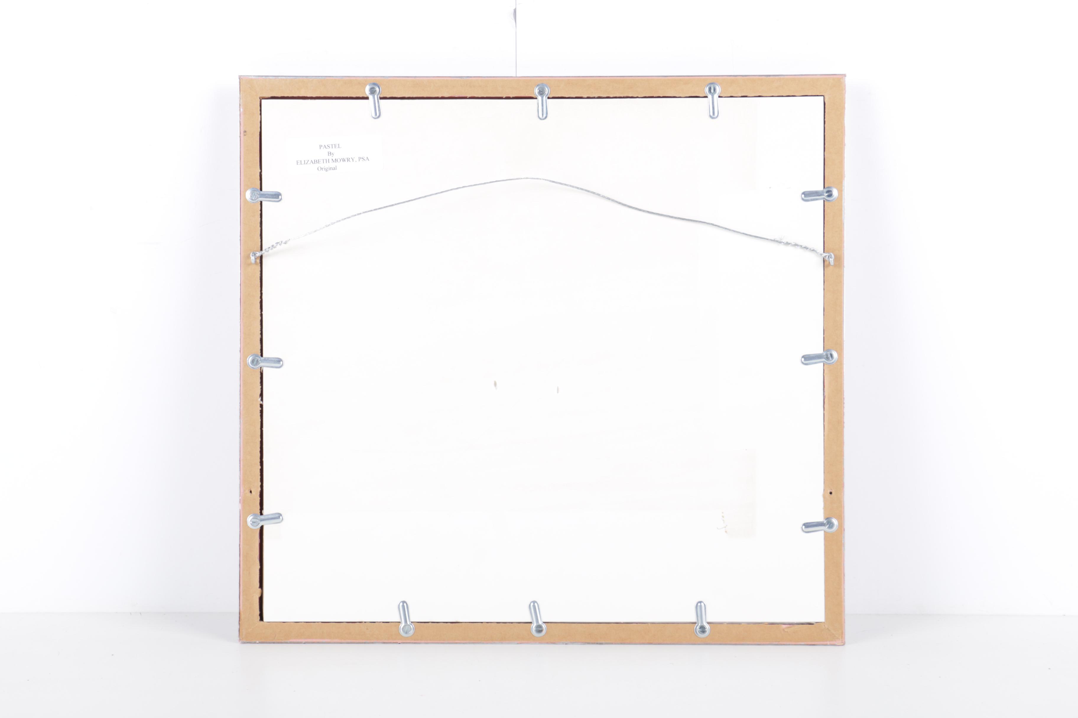 Elizabeth Mowry Pastel Drawing on Paper of a Lake