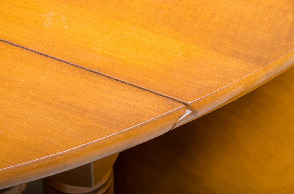 Mid Century Maple Table with Windsor Style Chairs by Conant Ball Furniture