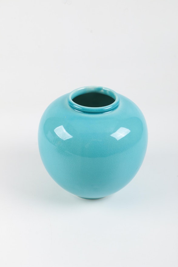 Vintage Rookwood Pottery Turquoise Vase