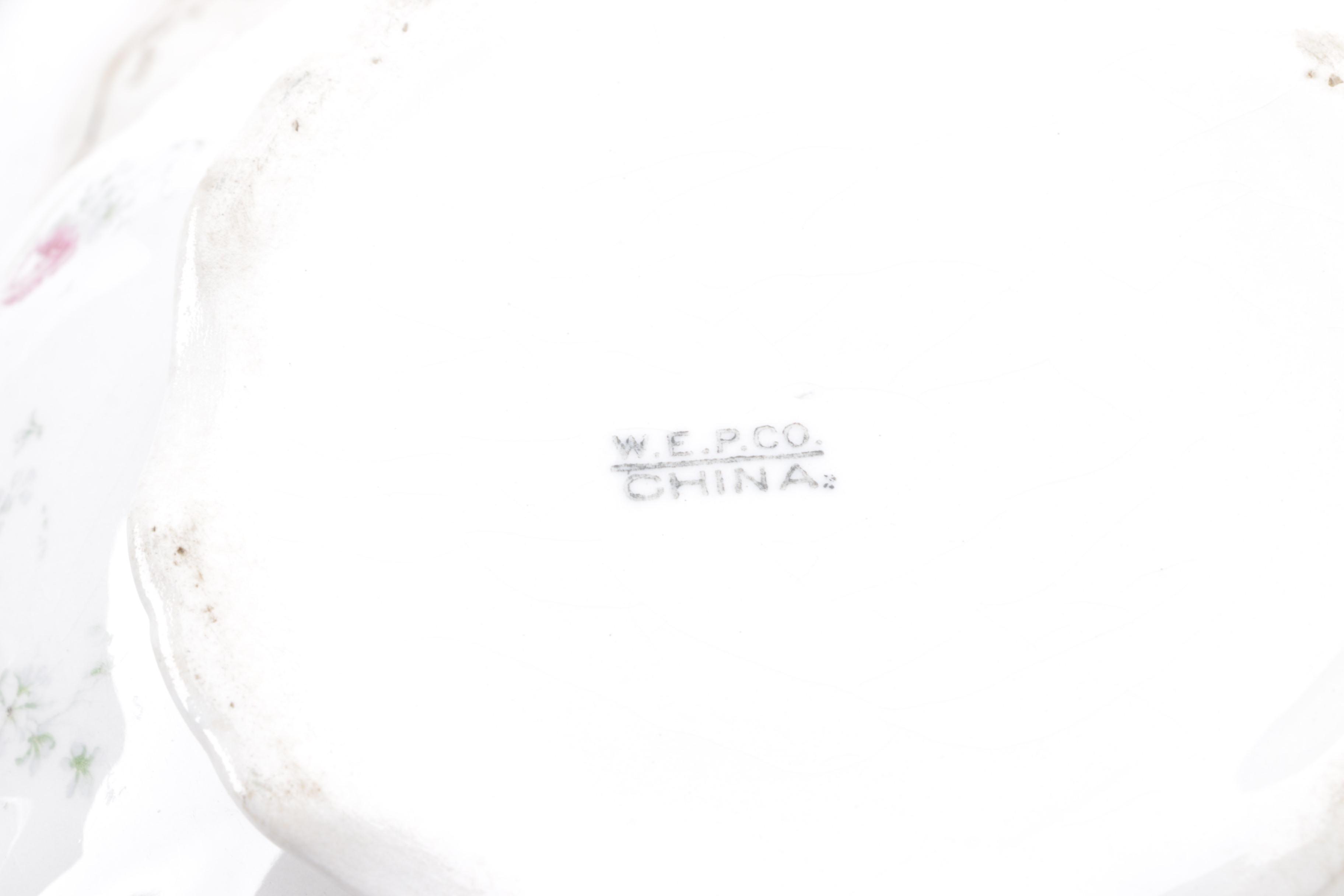 West End Pottery Company China Set