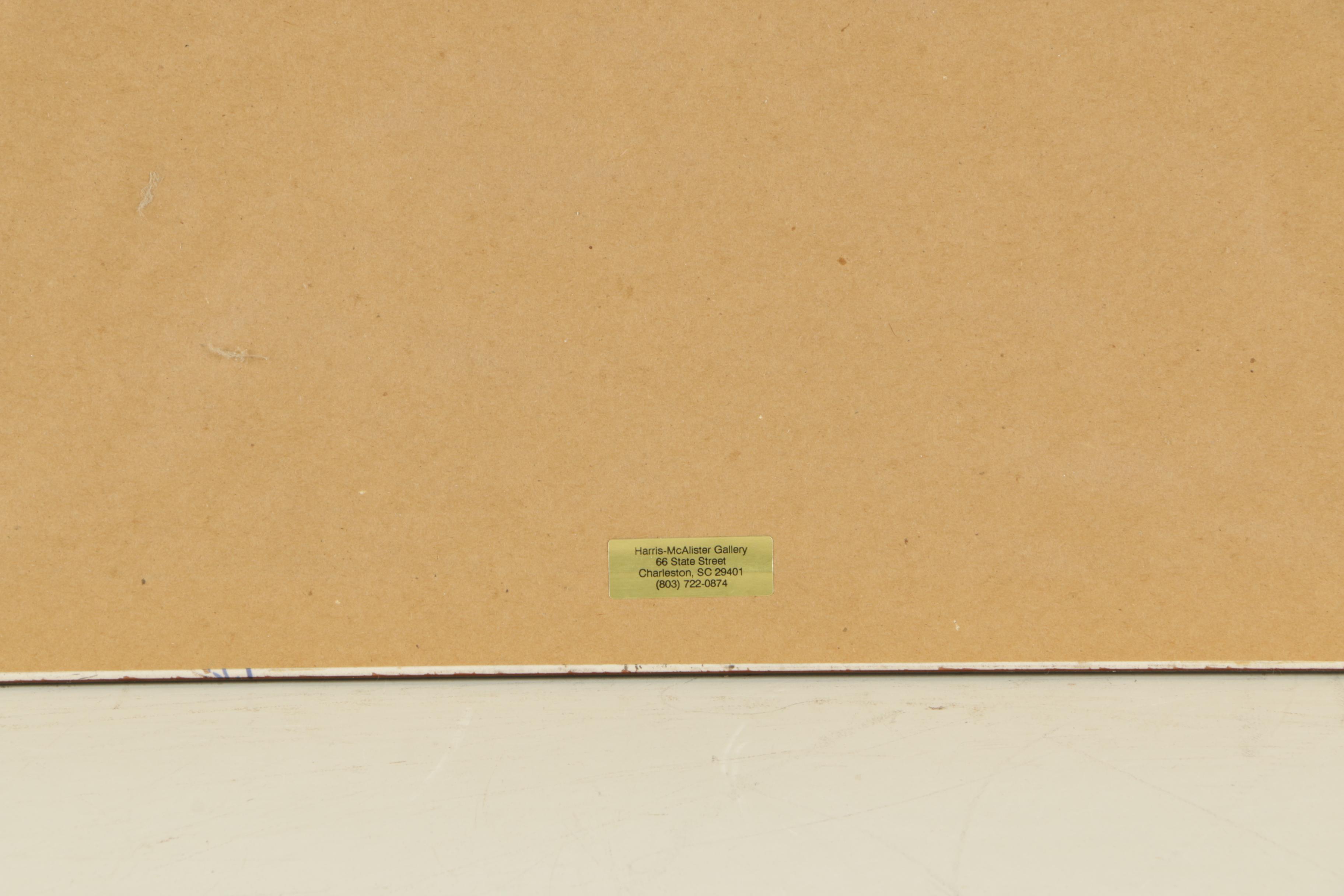 Victoria Platt Ellis Artist Proof Limited Edition Offset Lithograph of Houses